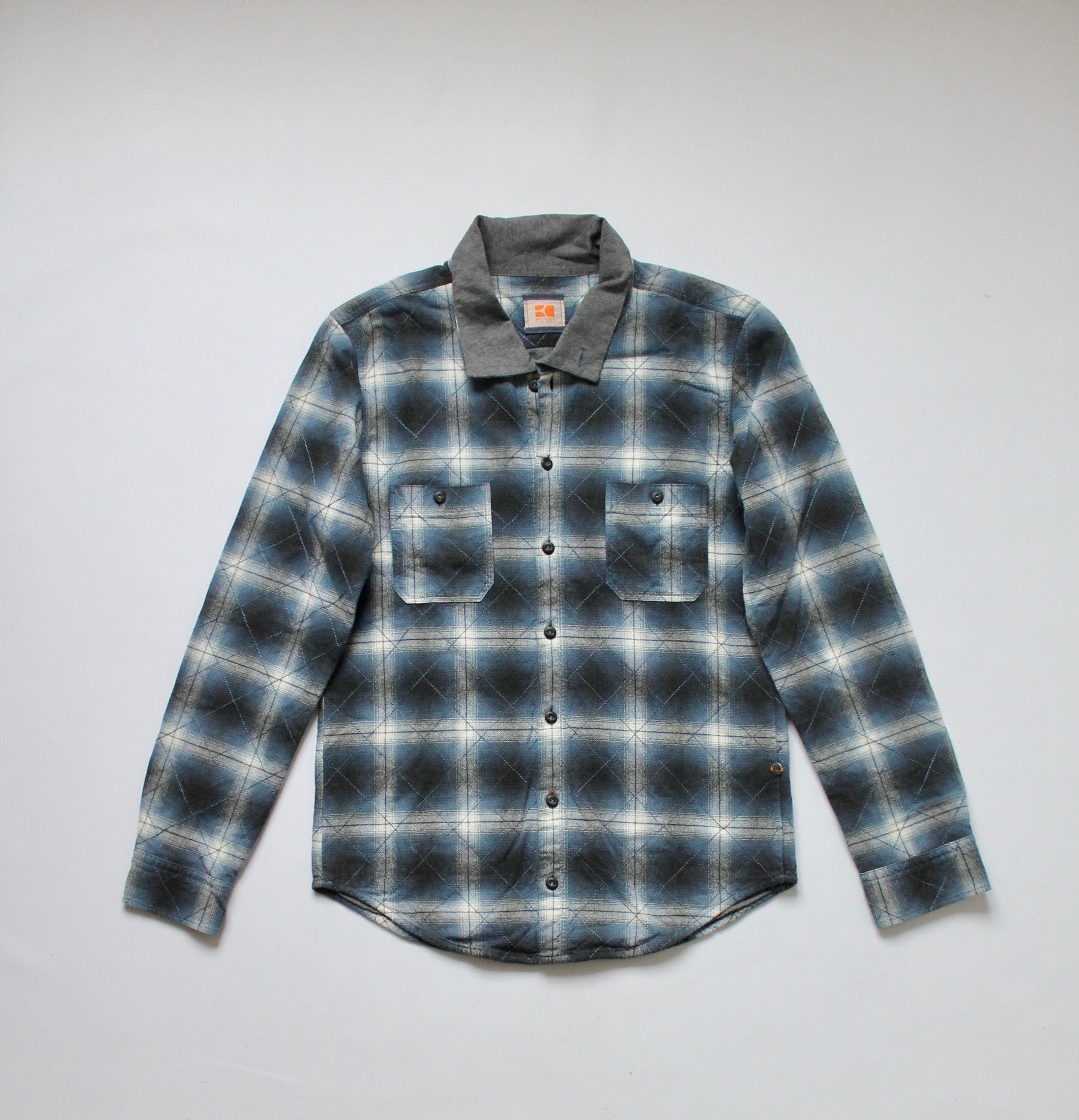 Hugo Boss HUGO BOSS Orange Overshirt 2 Layer Plaid patch Size US M / EU 48-50 / 2 - 1 Thumbnail