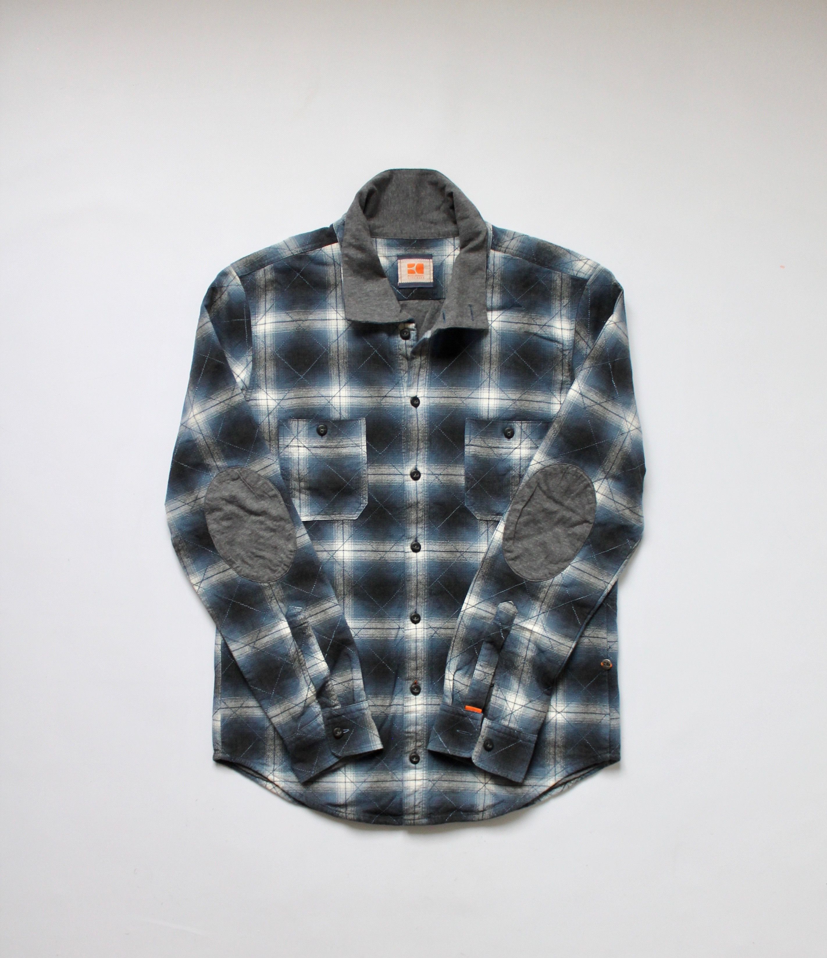 Hugo Boss HUGO BOSS Orange Overshirt 2 Layer Plaid patch Size US M / EU 48-50 / 2 - 5 Thumbnail