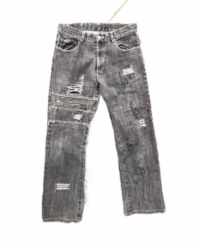 Japanese Brand SKULLS PUNK STYLE BERNINGS-SHO DISTRESSED Size US 31 - 1 Thumbnail