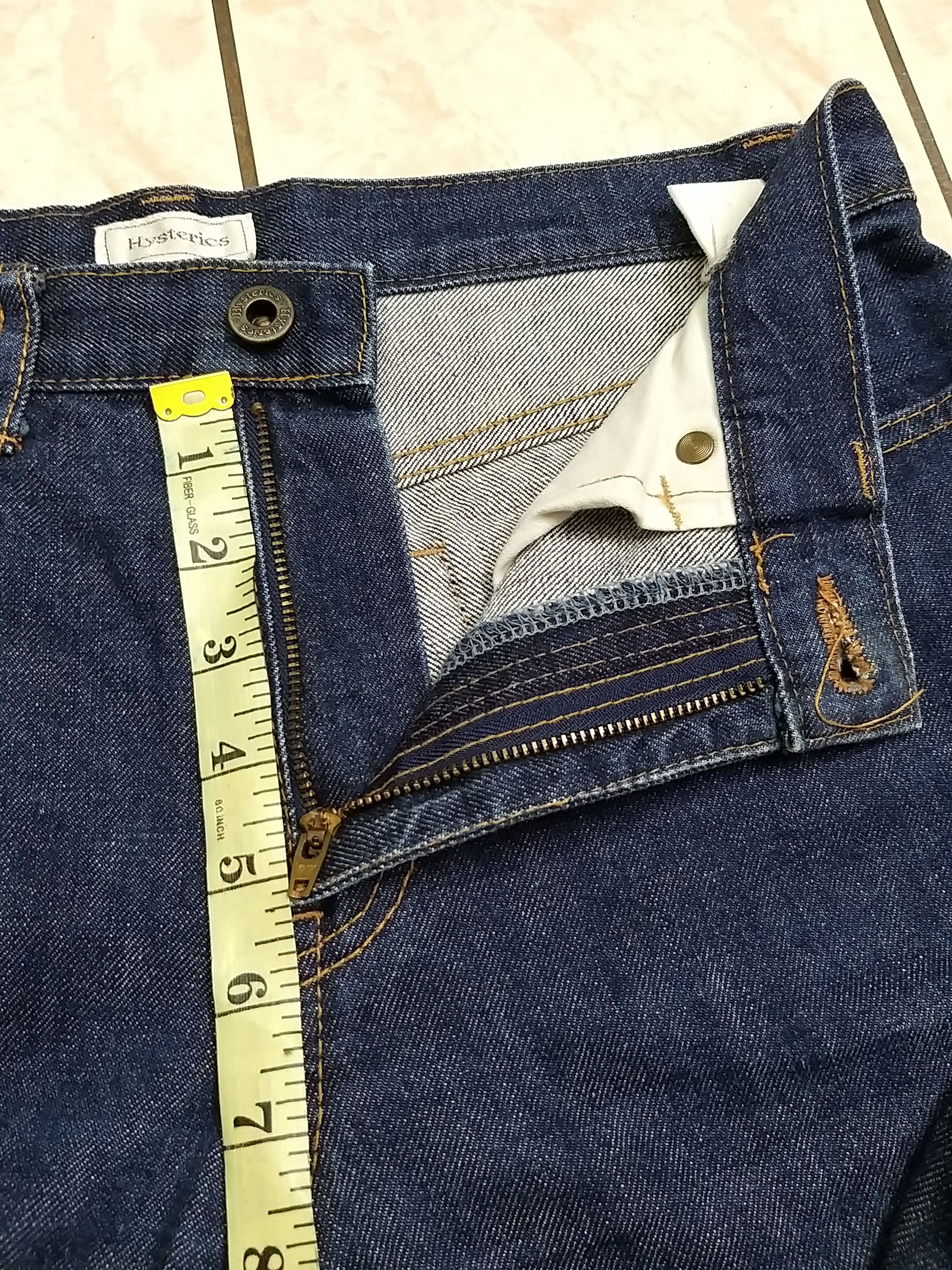 Hysteric Glamour ICONIC💥HYSTERIC GLAMOUR BLUE DENIM NON SELVEDGE Size US 30 / EU 46 - 6 Thumbnail