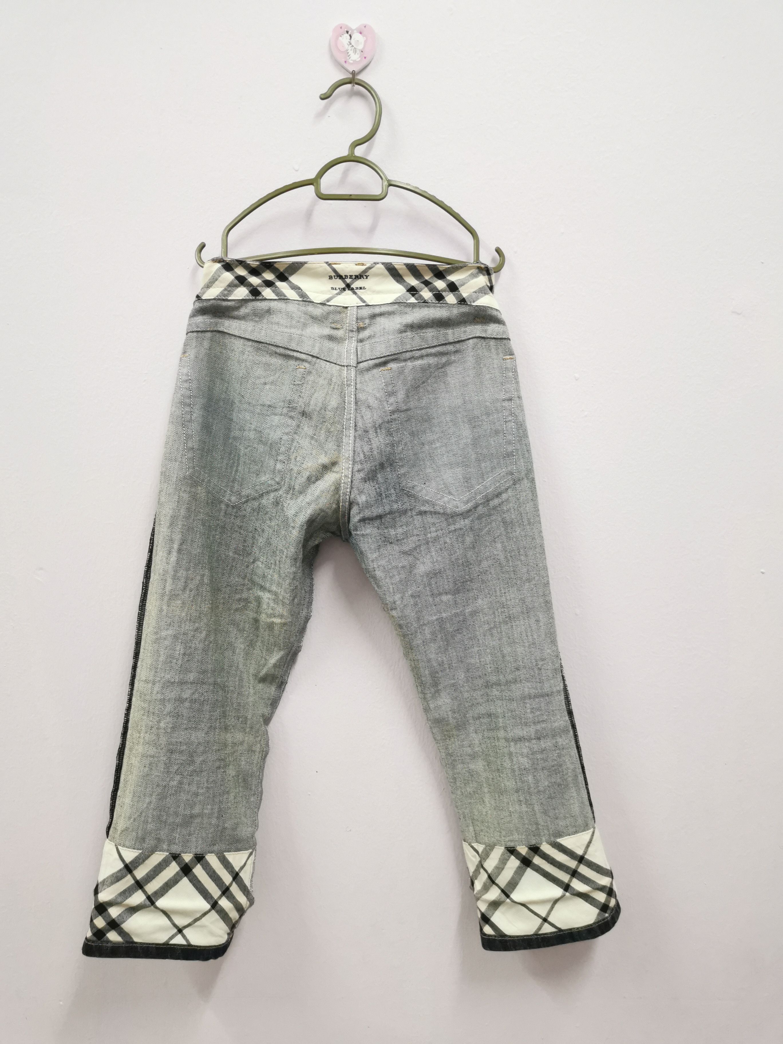 Burberry × Designer × Vintage Rare 90' Vintage Burberry London Blue Label 3Quarter Pants Size US 26 / EU 42 - 13 Thumbnail