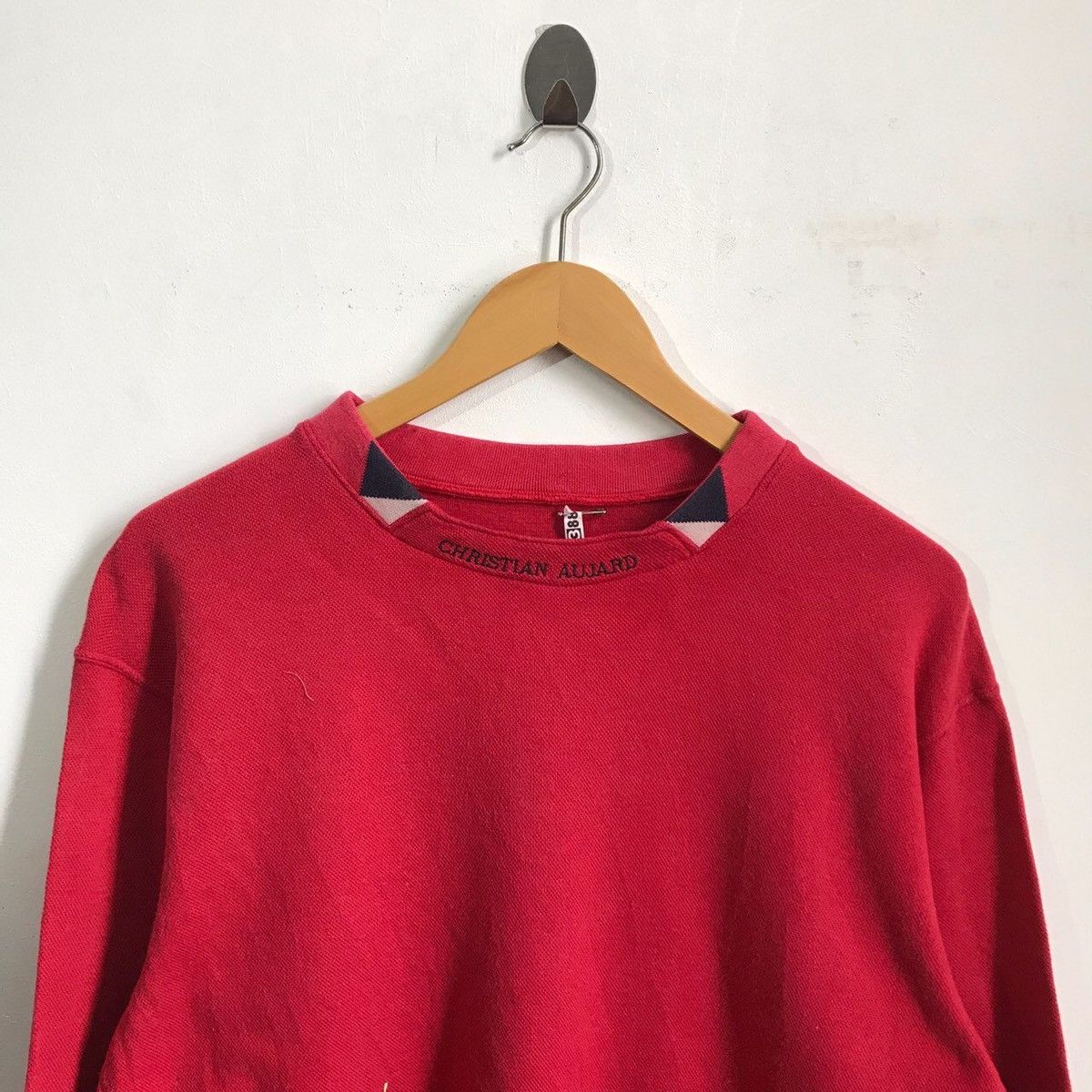 christian aujard mock neck embroidered swe