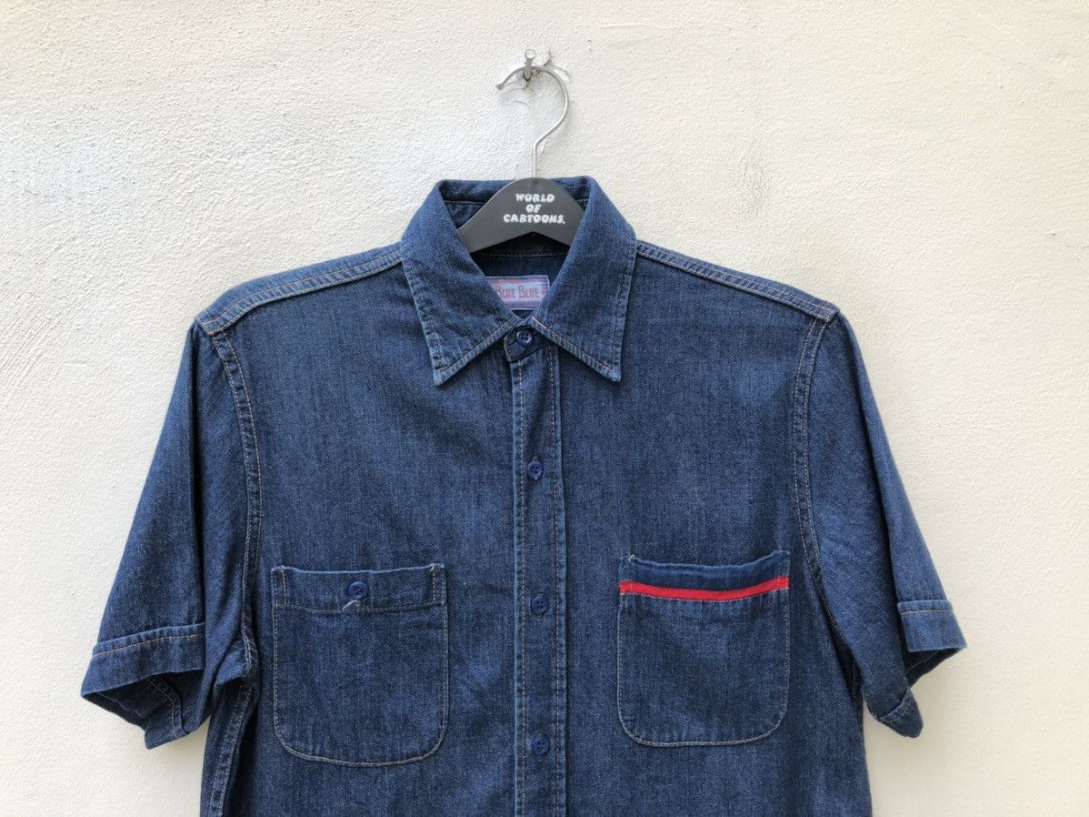 Blue Blue Japan BLUE BLUE JAPAN Indigo Short Sleeves Button Shirt Size US S / EU 44-46 / 1 - 2 Thumbnail