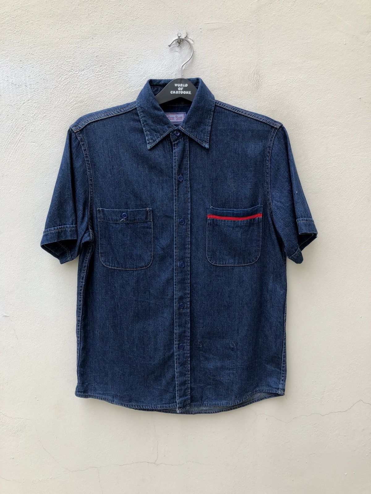 Blue Blue Japan BLUE BLUE JAPAN Indigo Short Sleeves Button Shirt Size US S / EU 44-46 / 1 - 1 Thumbnail