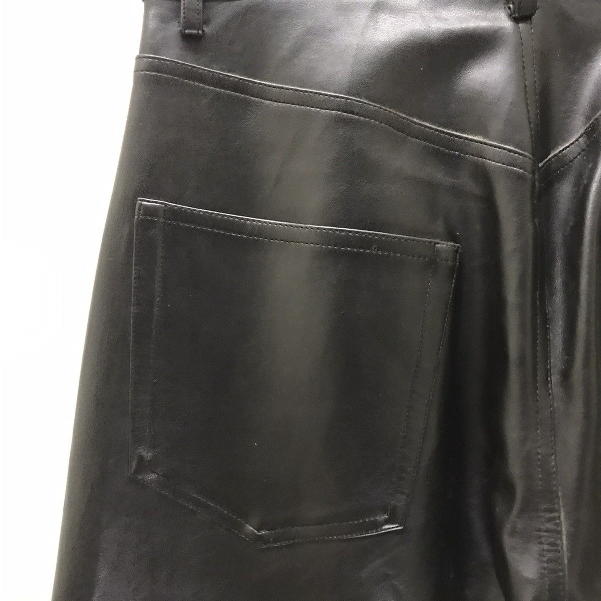 Japanese Brand Japanese Designer Bonskip PU Leather Pants Straight cut Size US 28 / EU 44 - 12 Thumbnail