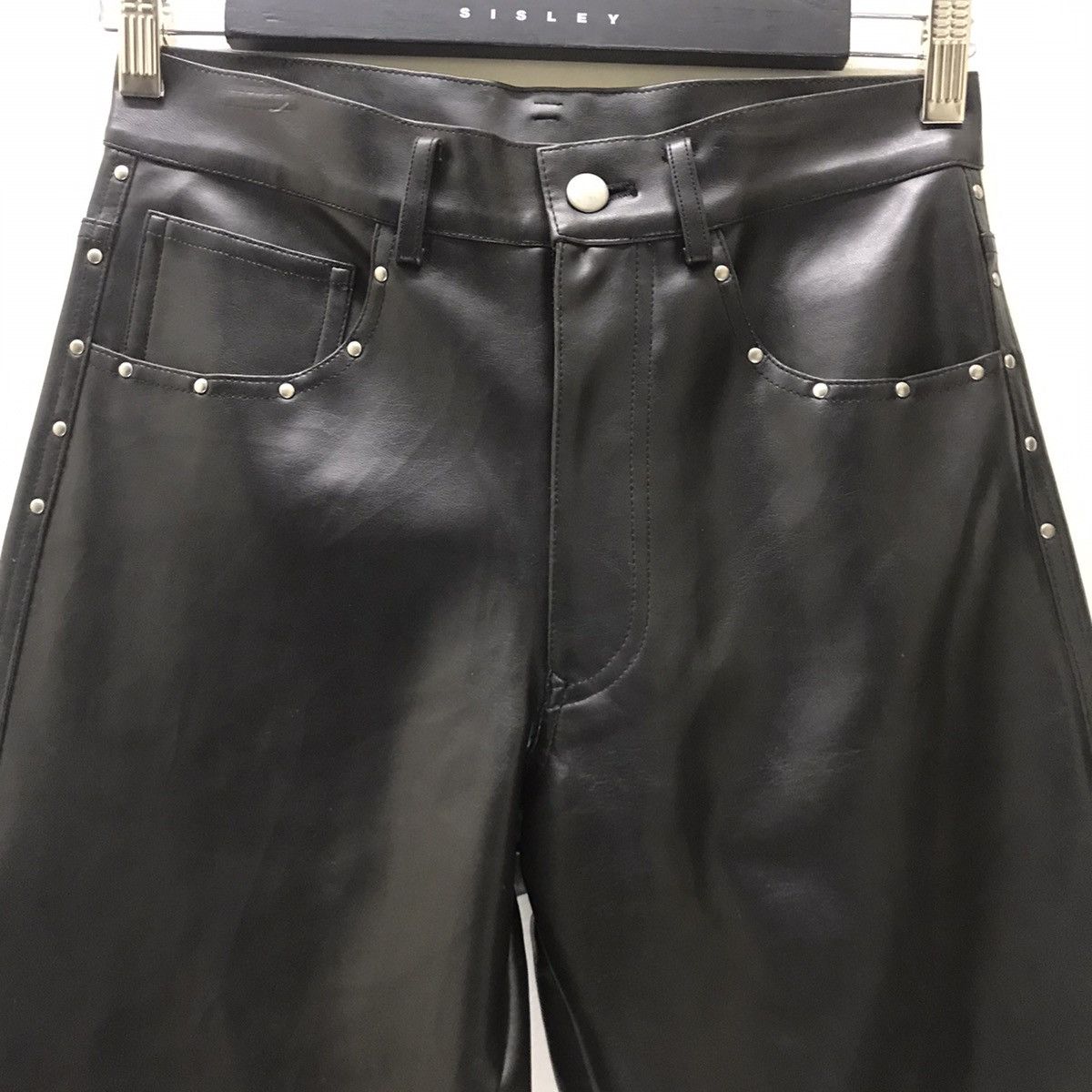 Japanese Brand Japanese Designer Bonskip PU Leather Pants Straight cut Size US 28 / EU 44 - 3 Thumbnail