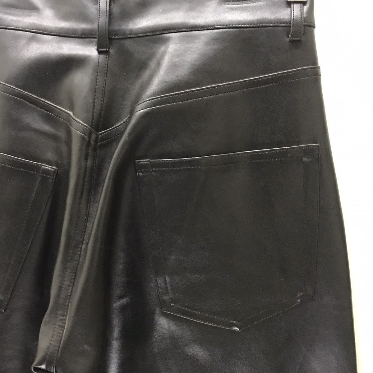 Japanese Brand Japanese Designer Bonskip PU Leather Pants Straight cut Size US 28 / EU 44 - 13 Thumbnail