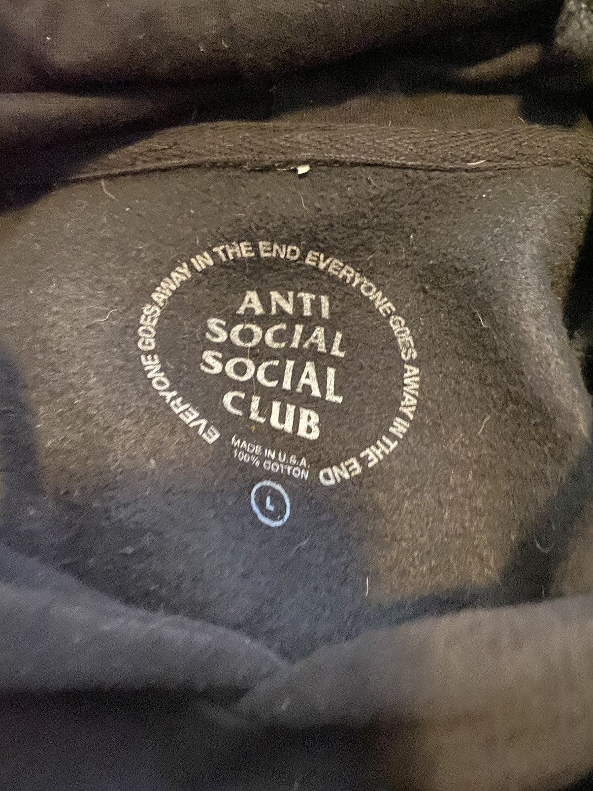 Anti Social Social Club ASSC Glitter Logo Hoodie Size US L / EU 52-54 / 3 - 3 Thumbnail
