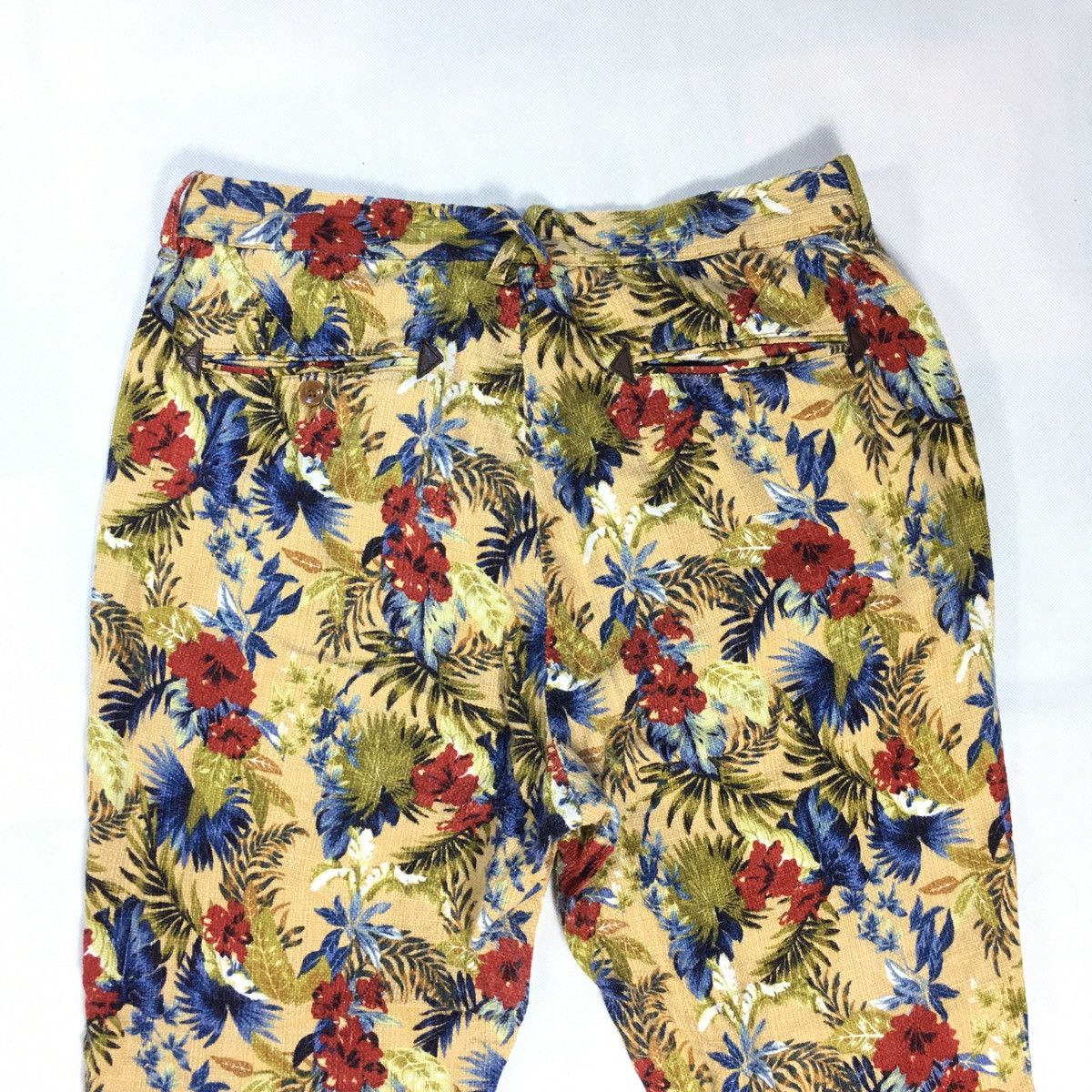 Japanese Brand × RAGEBLUE Rageblue Cotton Hemp Blend Cropped Floral Pant Size US 32 / EU 48 - 5 Thumbnail