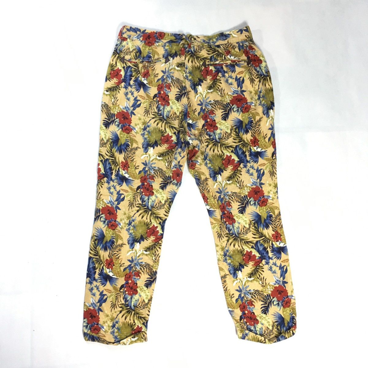 Japanese Brand × RAGEBLUE Rageblue Cotton Hemp Blend Cropped Floral Pant Size US 32 / EU 48 - 2 Thumbnail