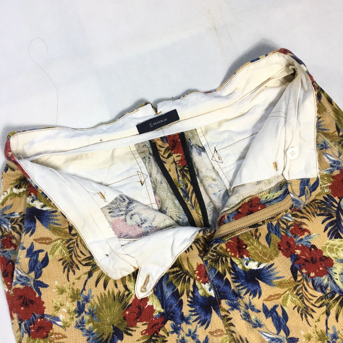Japanese Brand × RAGEBLUE Rageblue Cotton Hemp Blend Cropped Floral Pant Size US 32 / EU 48 - 3 Thumbnail