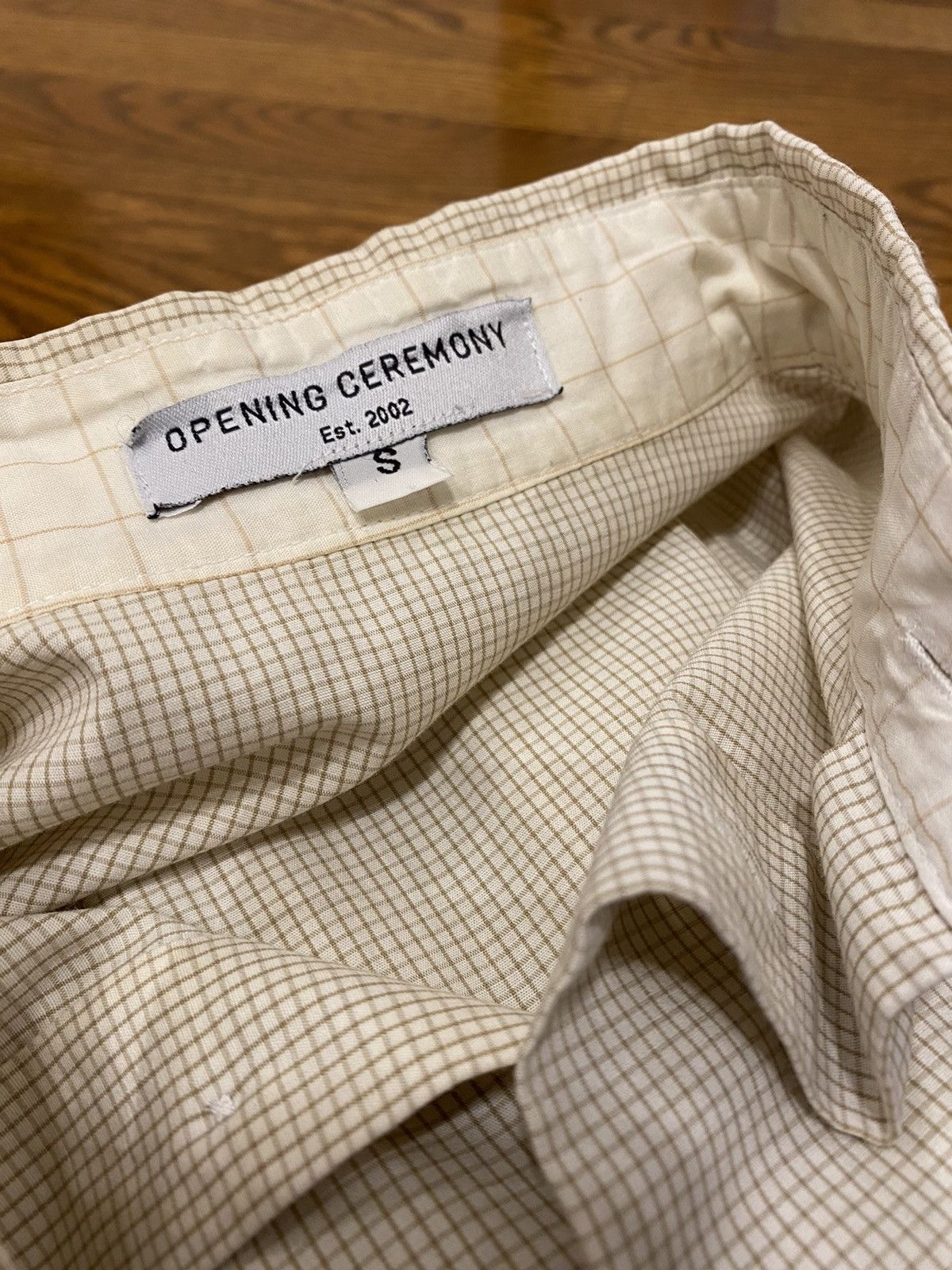Opening Ceremony Beige Check Opening Ceremony Shirt Size US S / EU 44-46 / 1 - 2 Thumbnail