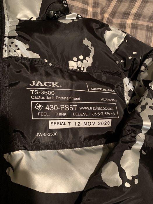 Travis Scott Cactus Jack X 430-PS5T Reflective Down Puffer Jacket. XXL