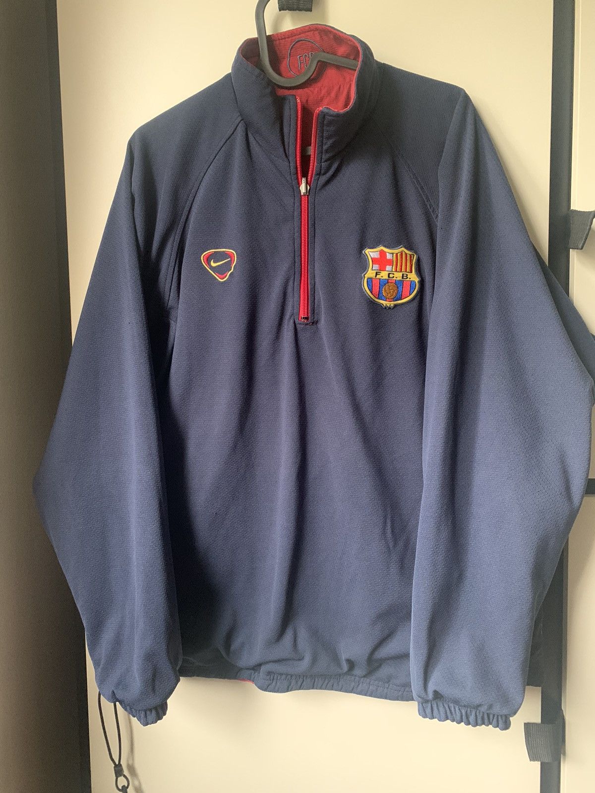 Barcelona reversible 1/4zip track jacket