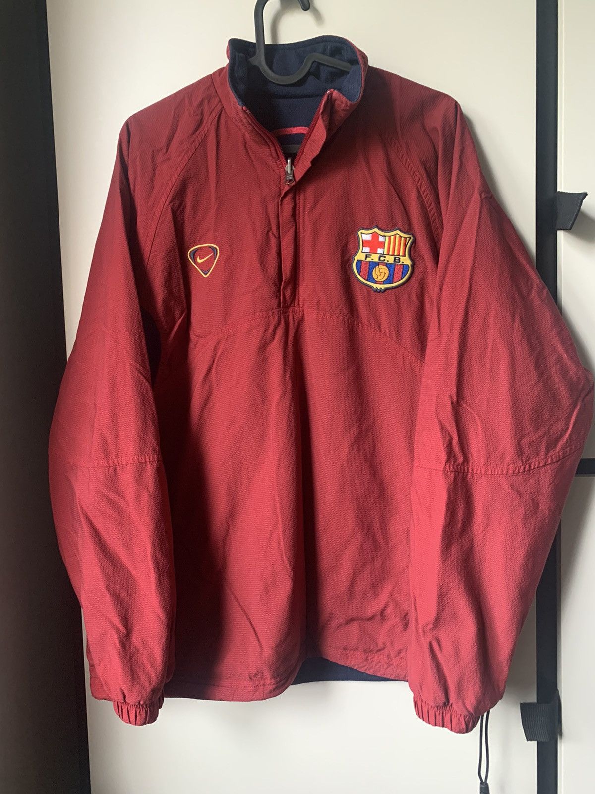 Vintage Nike FCB Barcelona Zip Up Jacket Size L