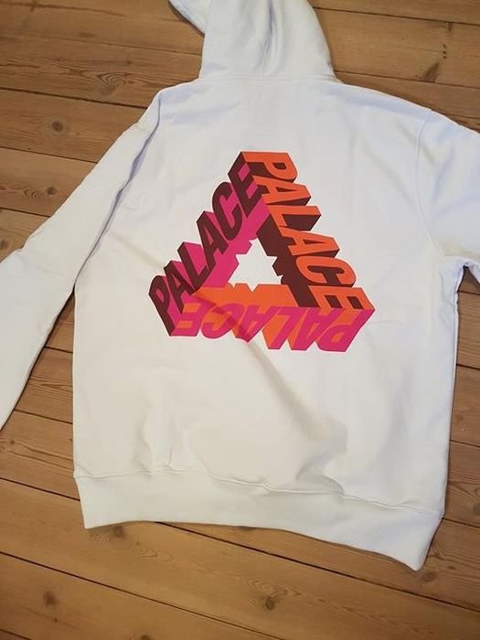 Palace P3D Hoodie white Grailed