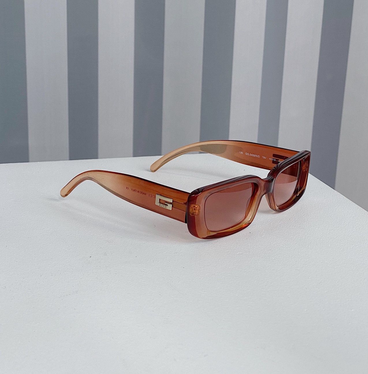 Gucci × Vintage Gucci 1710/S Tom Ford era black square logo