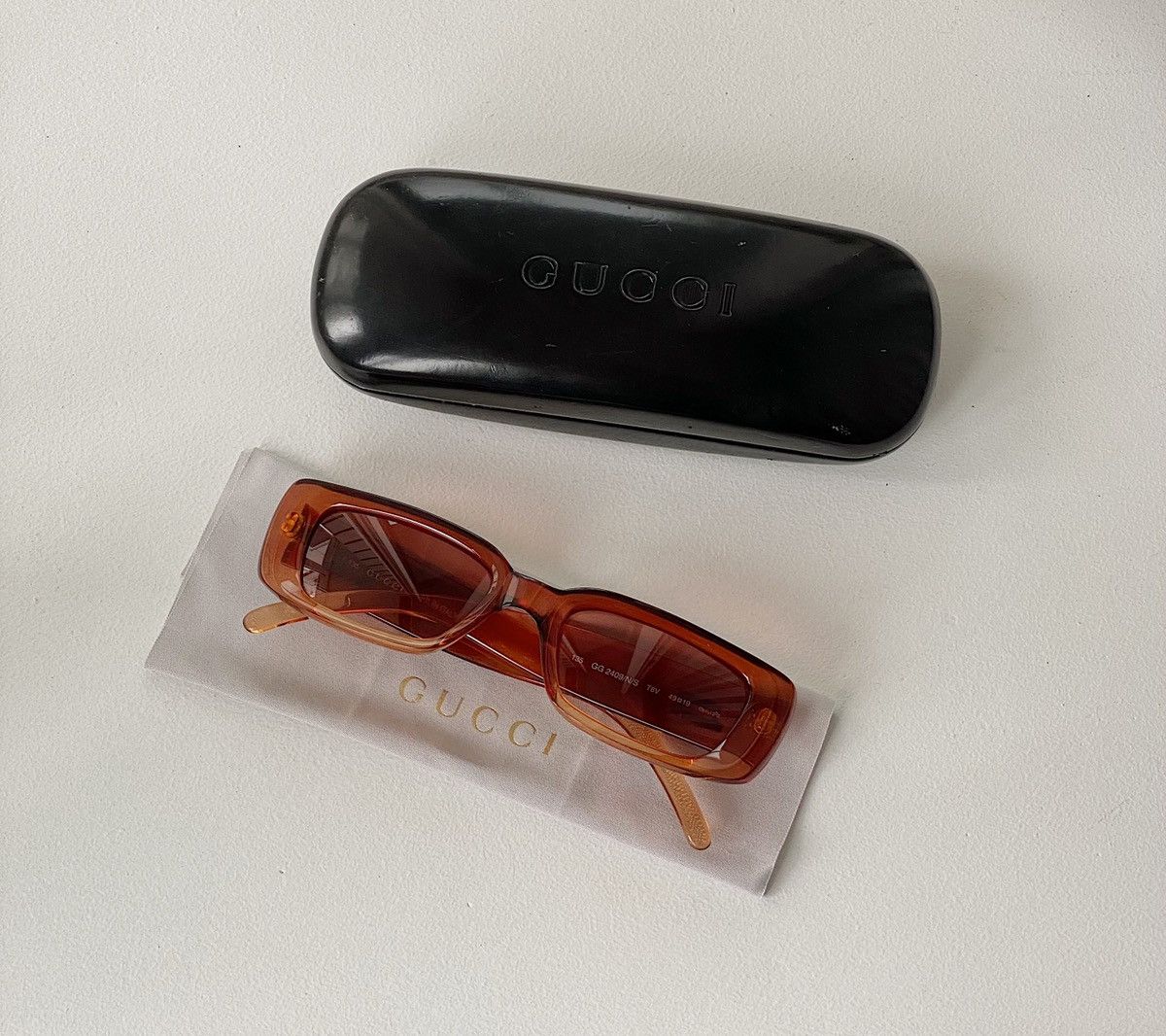 Gucci GUCCI FW1998 Tom Ford Square Logo Sunglasses GG 2409/N/S Size ONE SIZE - 3 Thumbnail