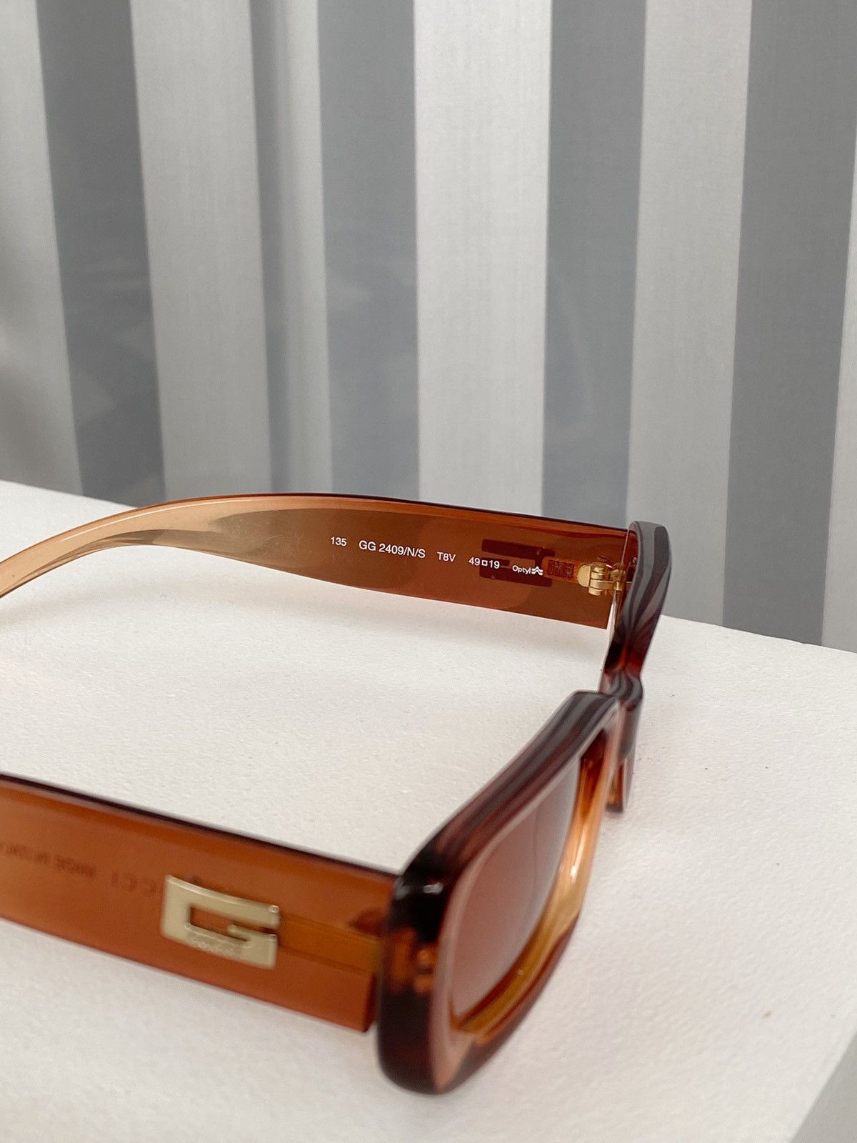 Gucci GUCCI FW1998 Tom Ford Square Logo Sunglasses GG 2409/N/S Size ONE SIZE - 8 Thumbnail
