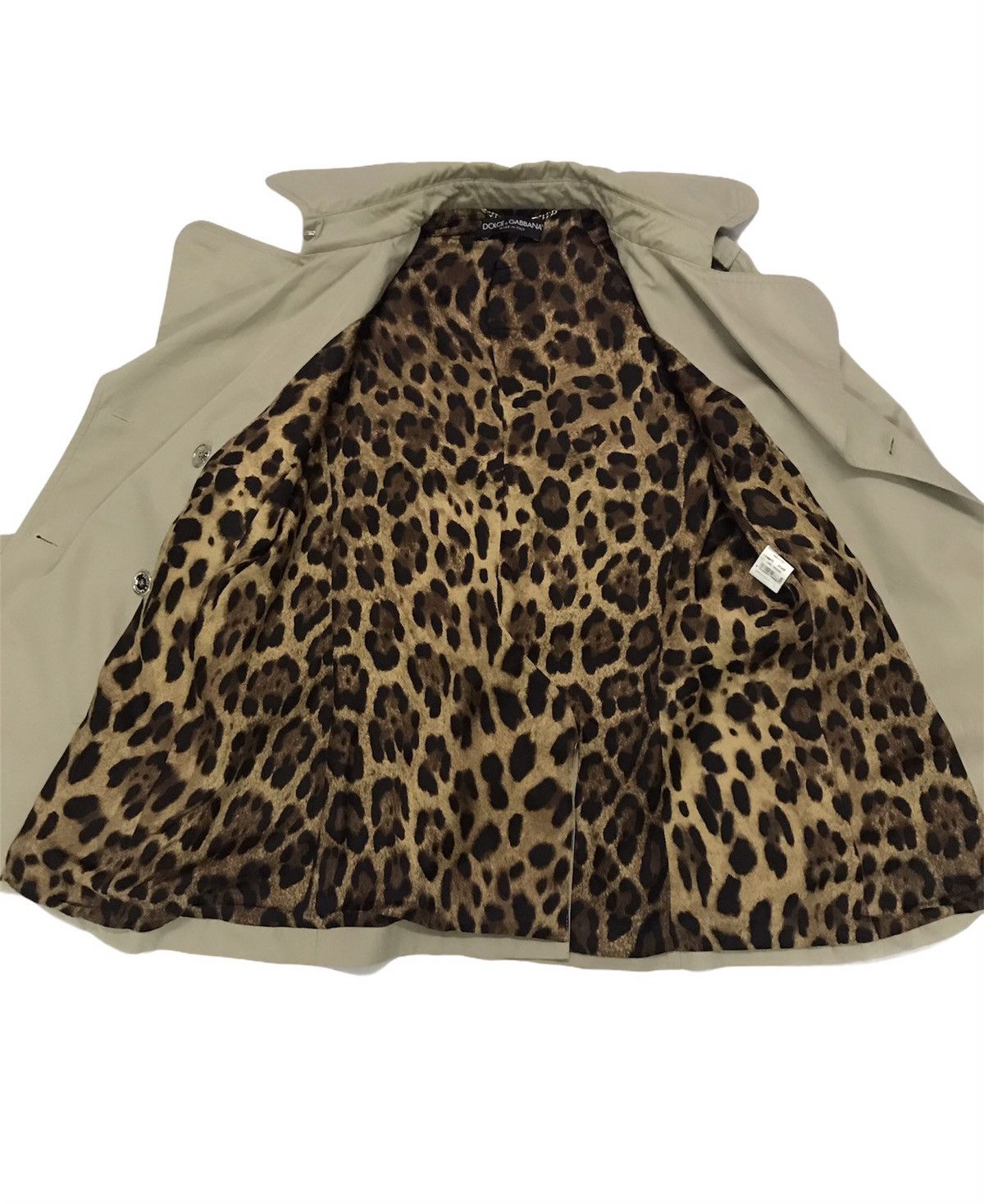 Dolce & Gabbana D & G Brown Stunning leopard pattern Trench Coat Jacket Size US S / EU 44-46 / 1 - 14 Thumbnail