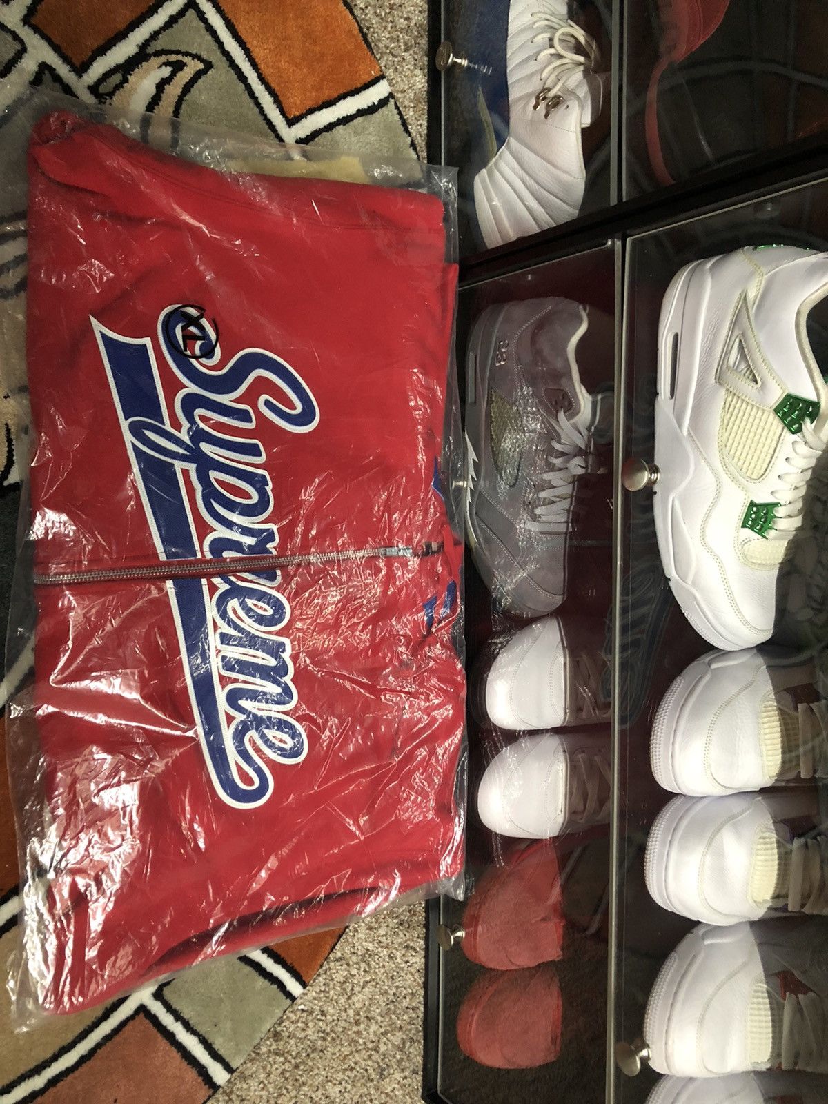 Supreme × Vanson Leathers Supreme/Vanson Leathers Spider Web Zip Up Hooded Sweatshirt Size US XL / EU 56 / 4 - 1 Thumbnail