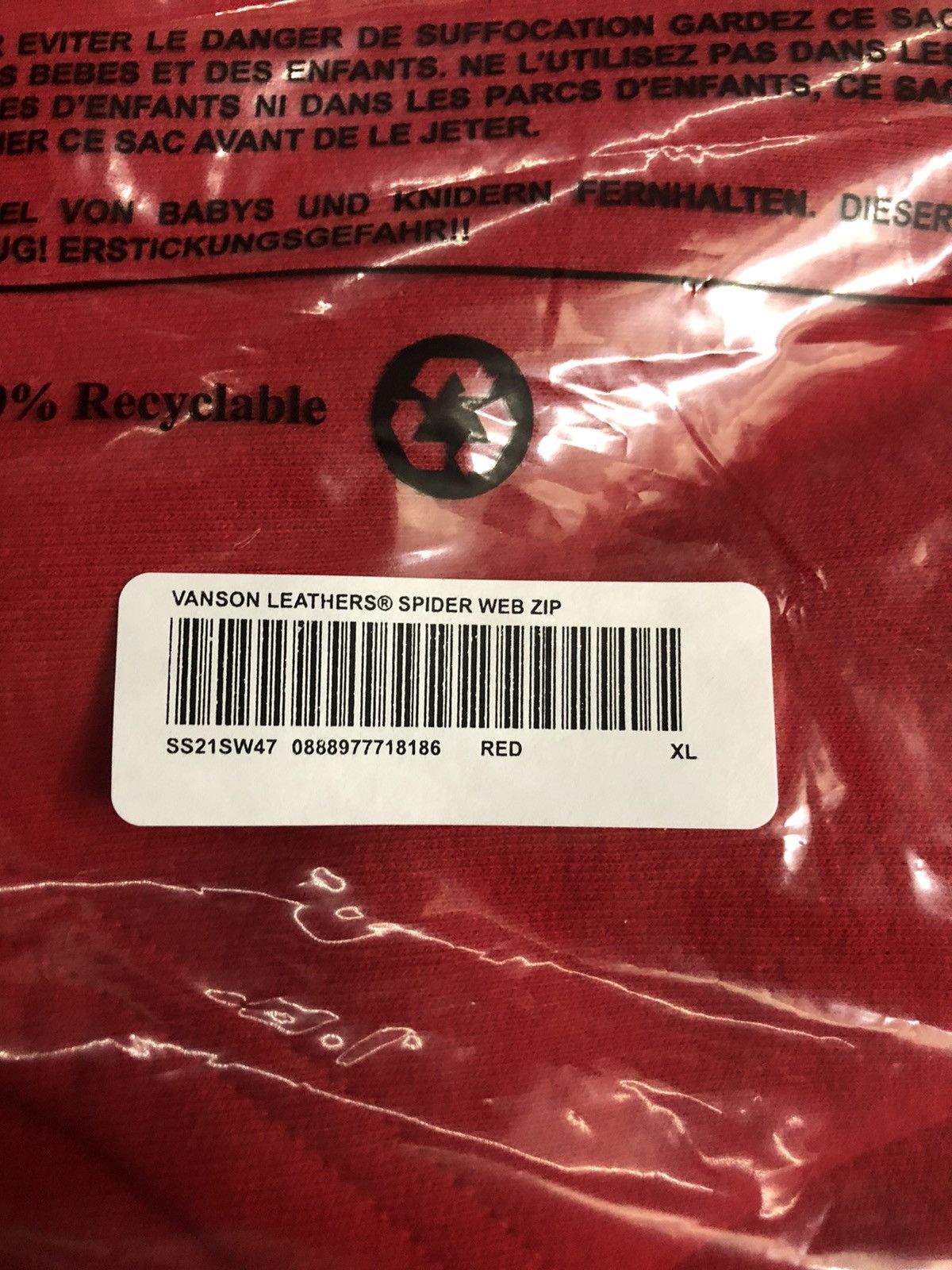 Supreme × Vanson Leathers Supreme/Vanson Leathers Spider Web Zip Up Hooded Sweatshirt Size US XL / EU 56 / 4 - 2 Thumbnail