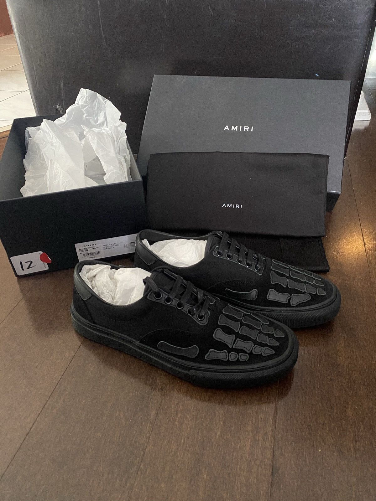 Amiri New Amiri Skeleton Lace Up Sneakers | Grailed