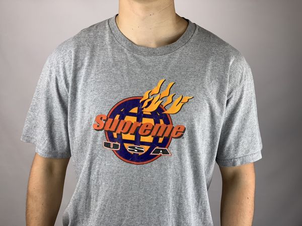 Supreme Supreme Fire Tee T Shirt Fireball USA Grailed