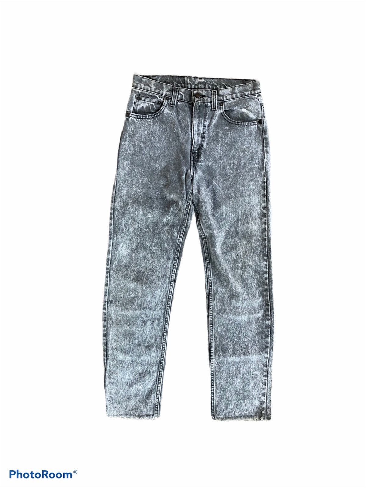 Vintage Levi's 505 Jeans Acid Wash Black Denim