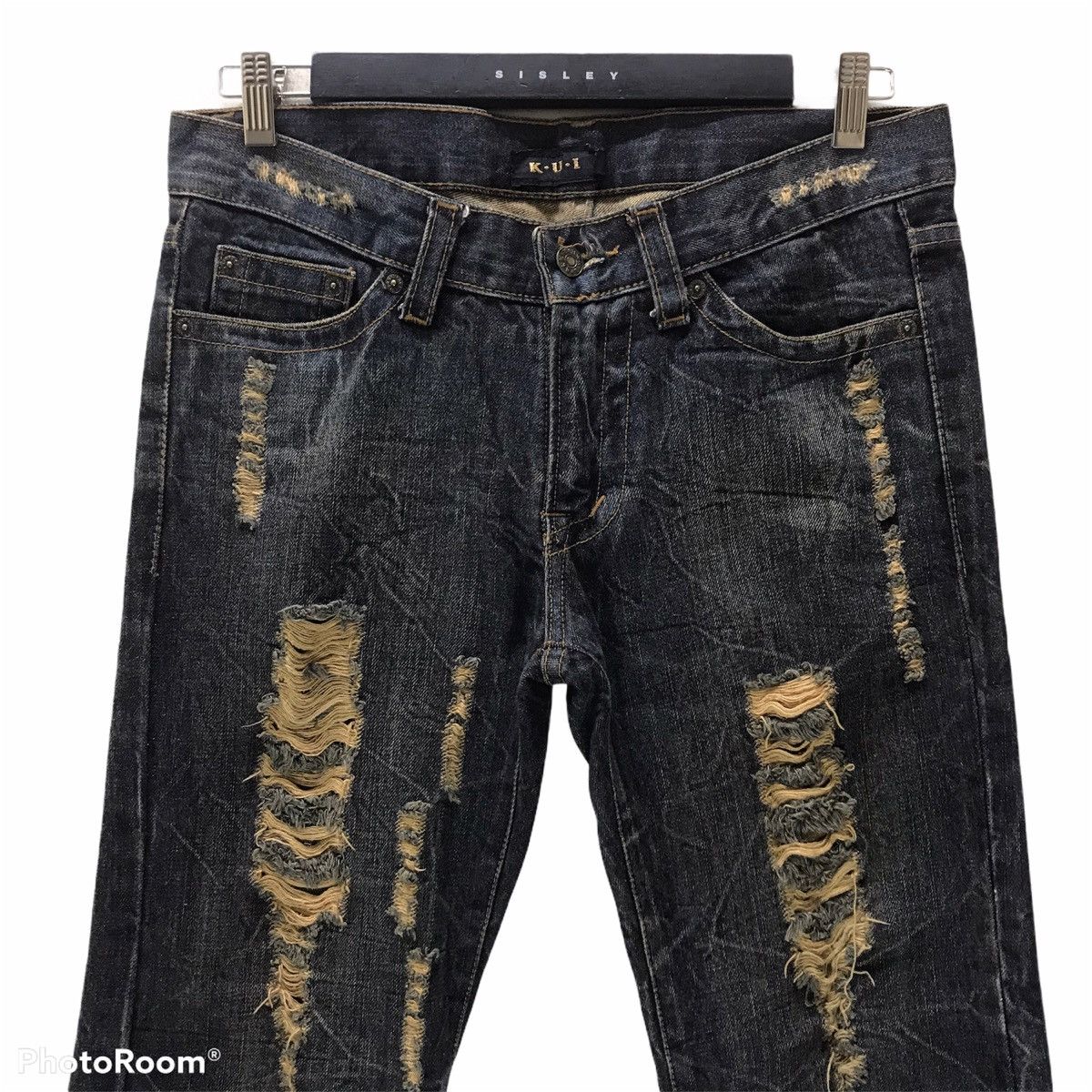 Japanese Brand KUI Distressed Denim Jeans