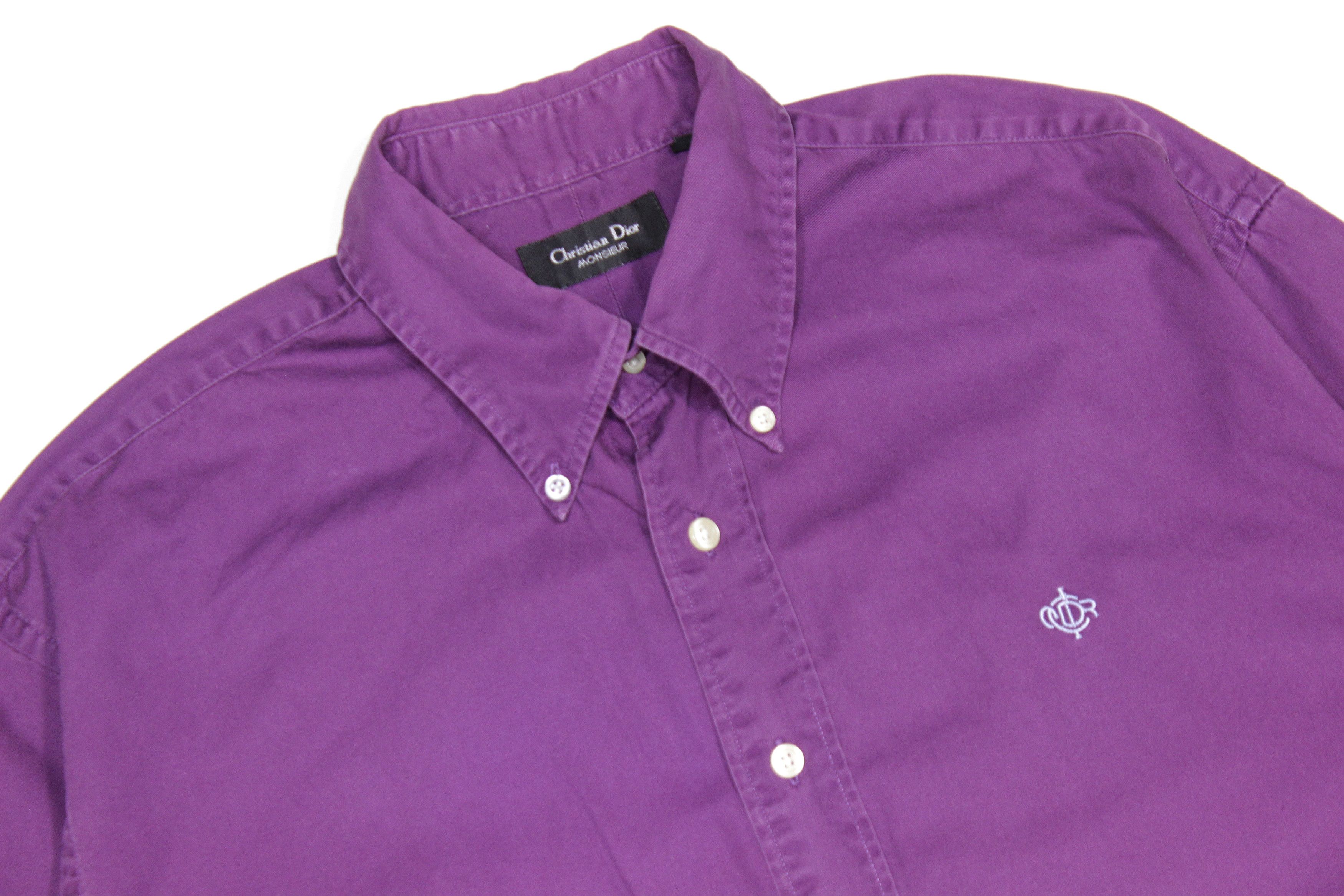 Christian Dior Monsieur 90S Logo Shirt Vintage Size US L / EU 52-54 / 3 - 3 Thumbnail
