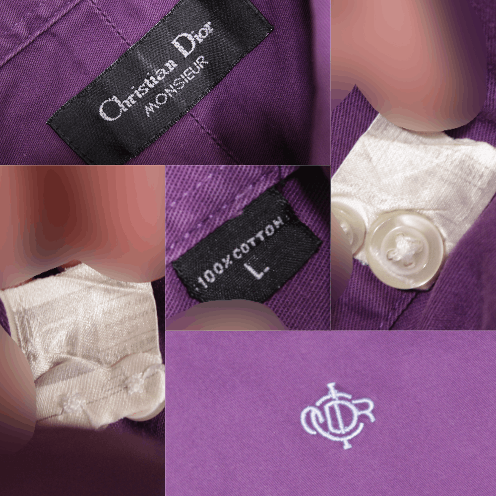 Christian Dior Monsieur 90S Logo Shirt Vintage Size US L / EU 52-54 / 3 - 8 Thumbnail