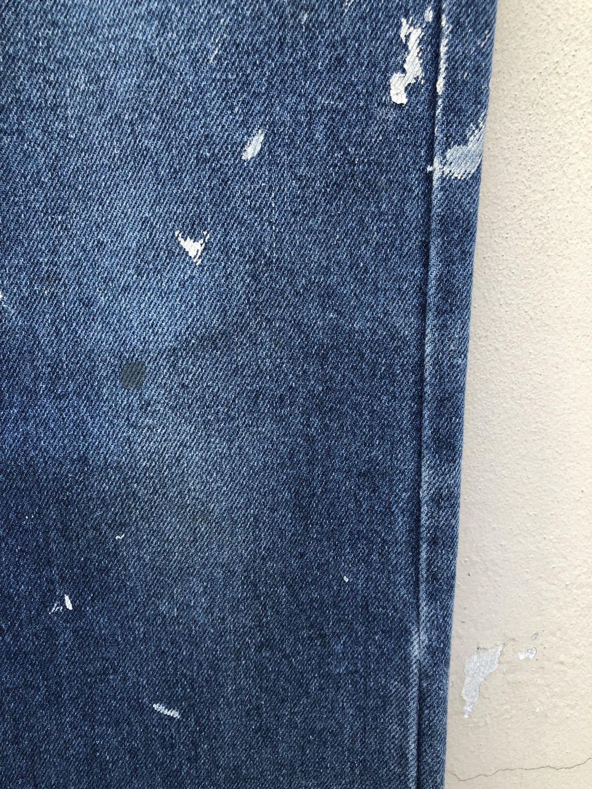 Levi's × Vintage 70s 80s Levi’s Orange Tab Released Hem Painter Denim Flare Size US 32 / EU 48 - 13 Thumbnail