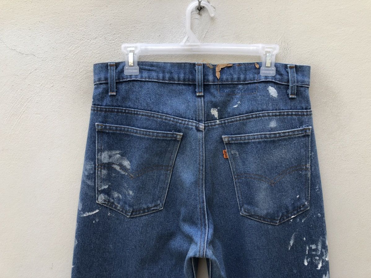 Levi's × Vintage 70s 80s Levi’s Orange Tab Released Hem Painter Denim Flare Size US 32 / EU 48 - 16 Thumbnail