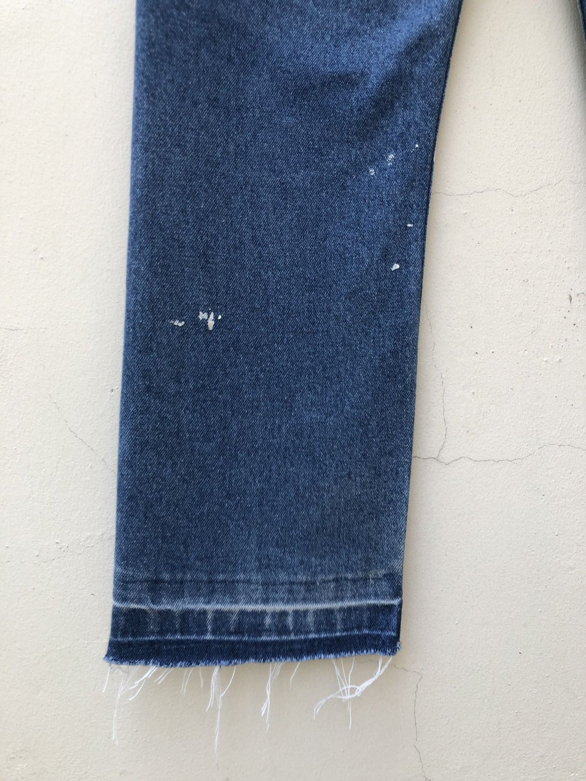 Levi's × Vintage 70s 80s Levi’s Orange Tab Released Hem Painter Denim Flare Size US 32 / EU 48 - 19 Thumbnail