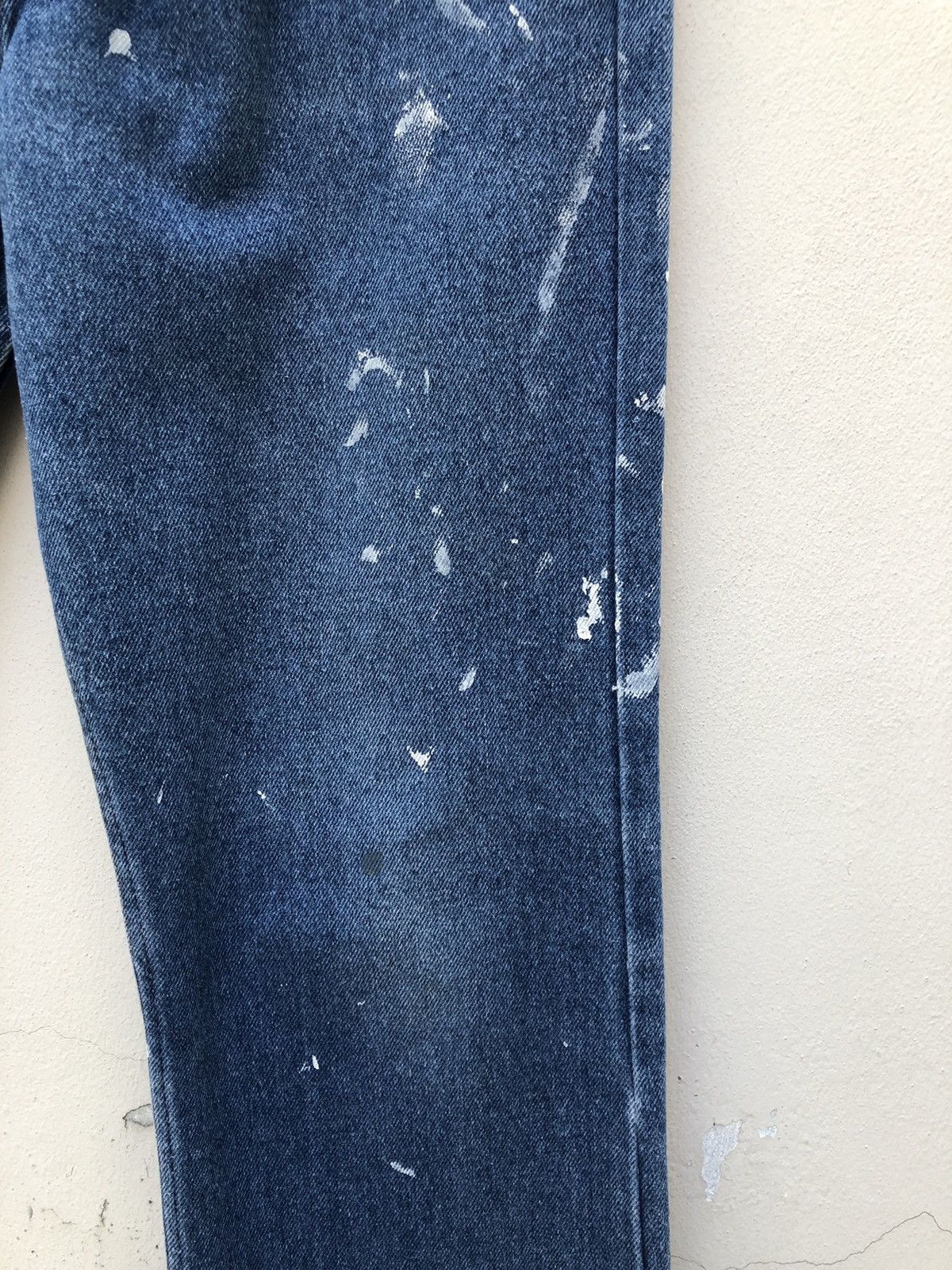 Levi's × Vintage 70s 80s Levi’s Orange Tab Released Hem Painter Denim Flare Size US 32 / EU 48 - 12 Thumbnail