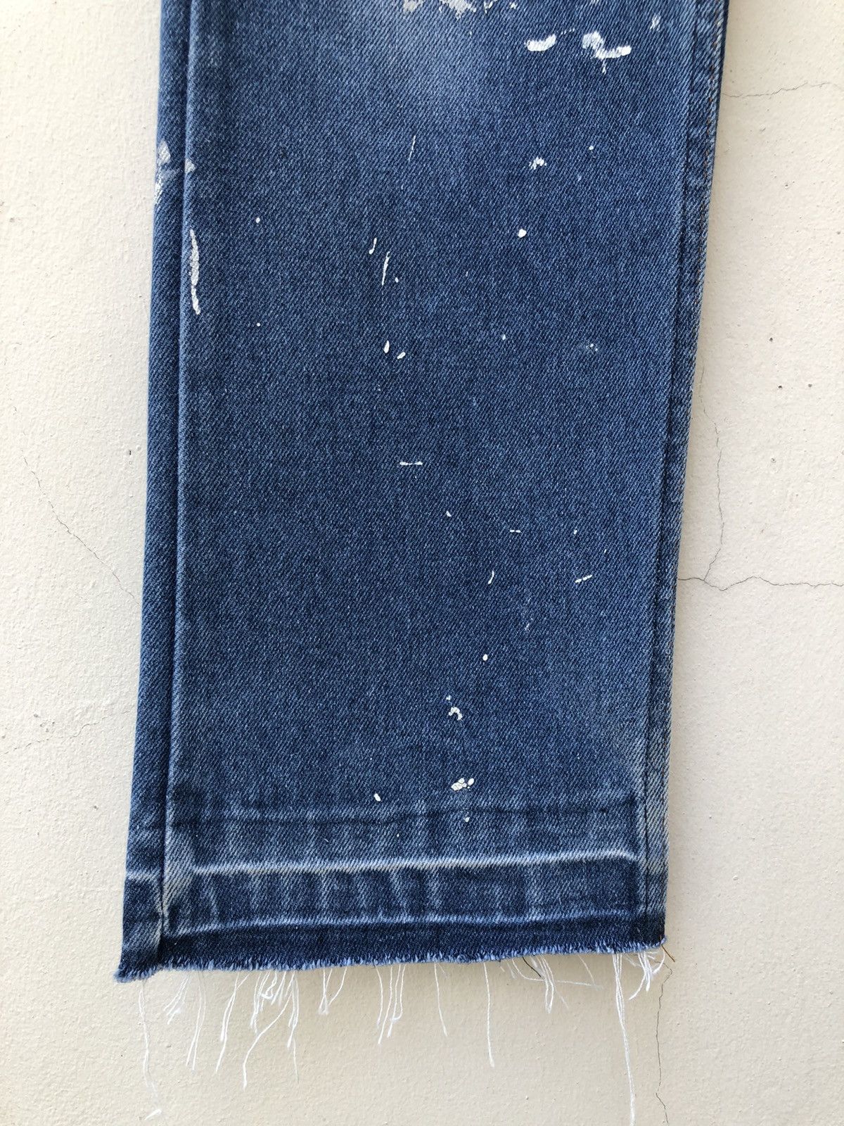 Levi's × Vintage 70s 80s Levi’s Orange Tab Released Hem Painter Denim Flare Size US 32 / EU 48 - 10 Thumbnail
