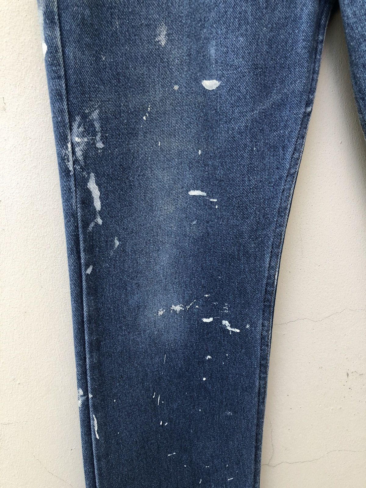 Levi's × Vintage 70s 80s Levi’s Orange Tab Released Hem Painter Denim Flare Size US 32 / EU 48 - 9 Thumbnail