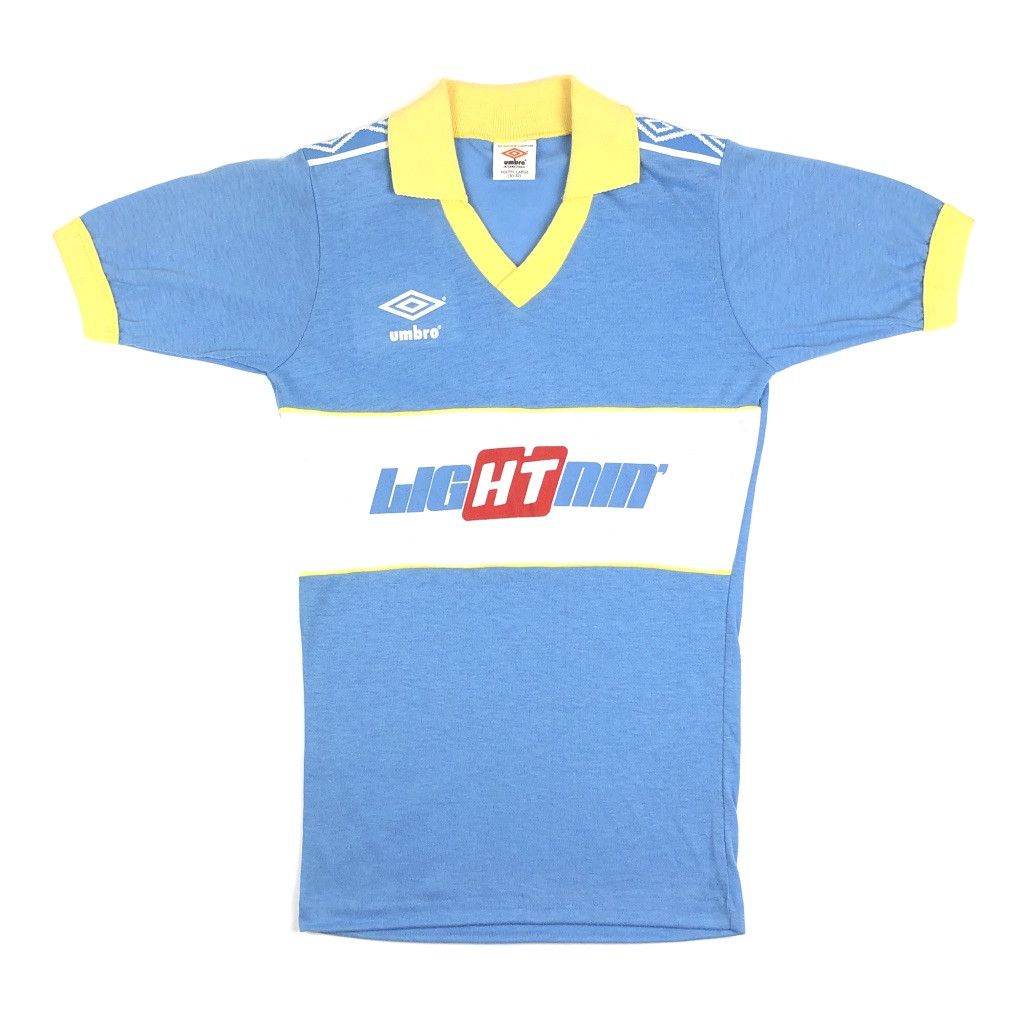 UMBRO セーター　GLAND SLAM 1979-1980年 1990 Umbro L/S shirt #8 in Large - blue with white details
