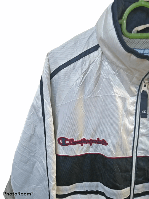 Champion 🔥 90s CHAMPION BIG LOGO TRAINER JACKET Size US L / EU 52-54 / 3 - 4 Thumbnail