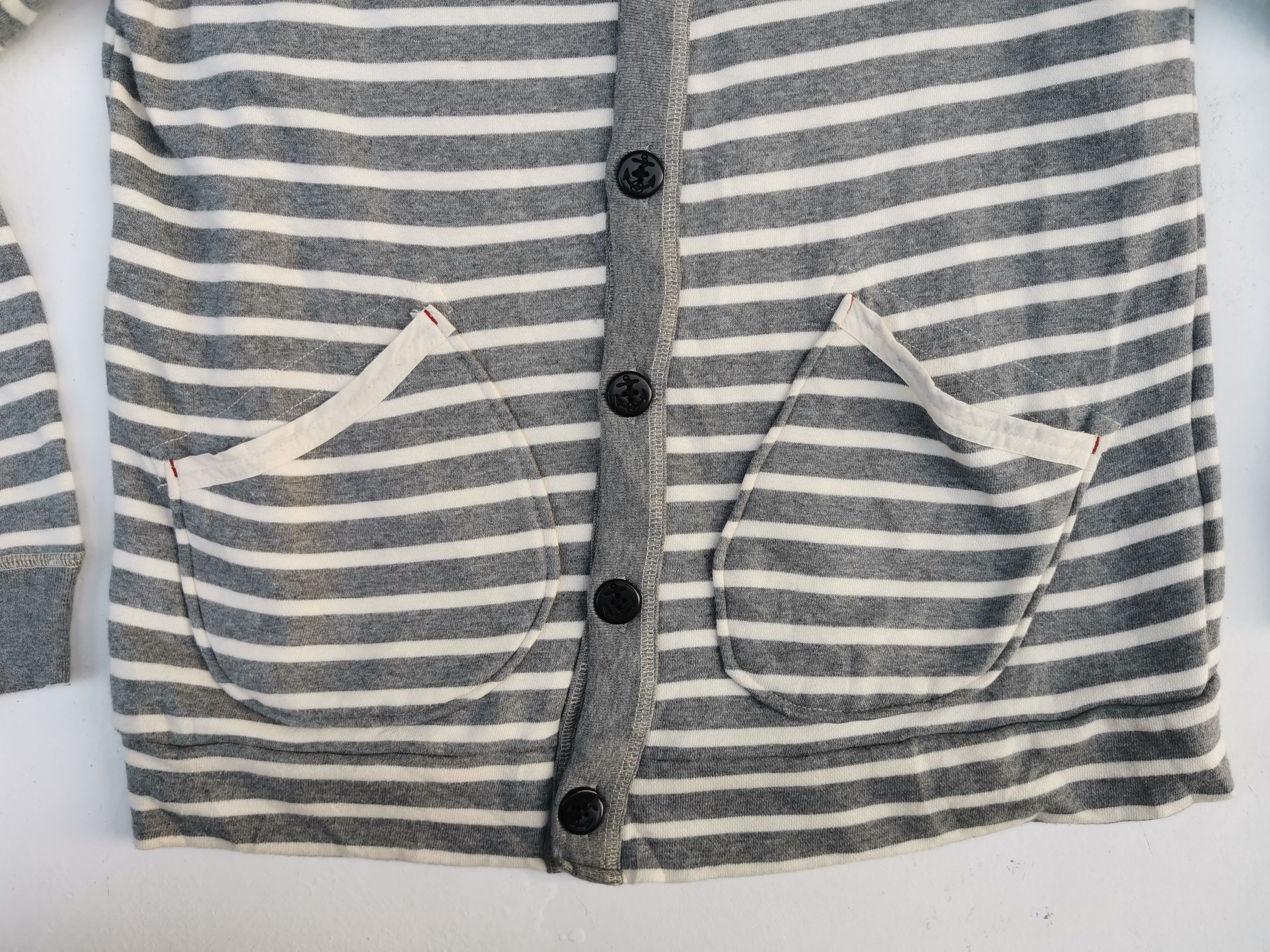 Other Vintage Oil Cake Striped Cardigan Size US L / EU 52-54 / 3 - 6 Thumbnail