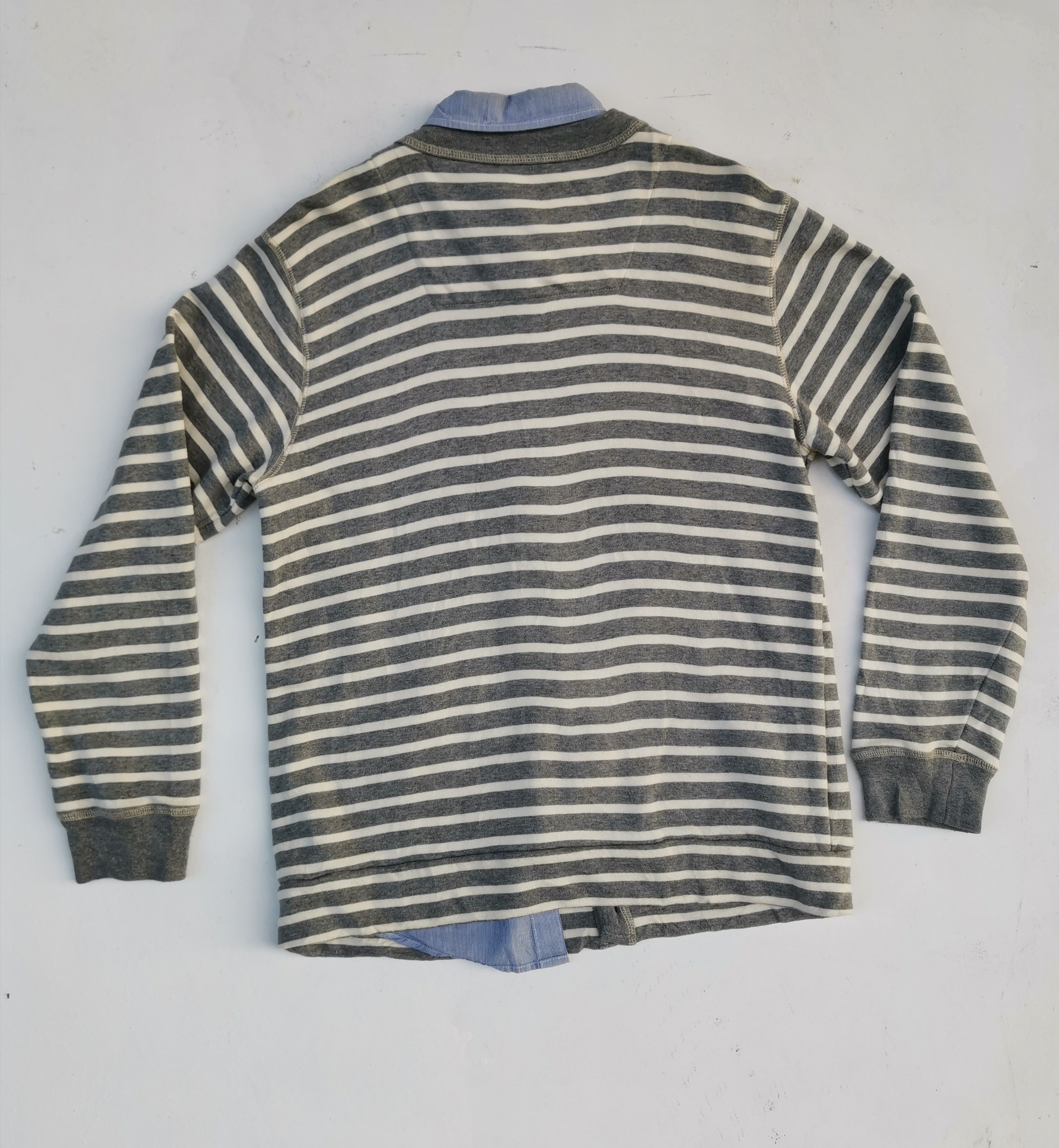 Other Vintage Oil Cake Striped Cardigan Size US L / EU 52-54 / 3 - 3 Thumbnail