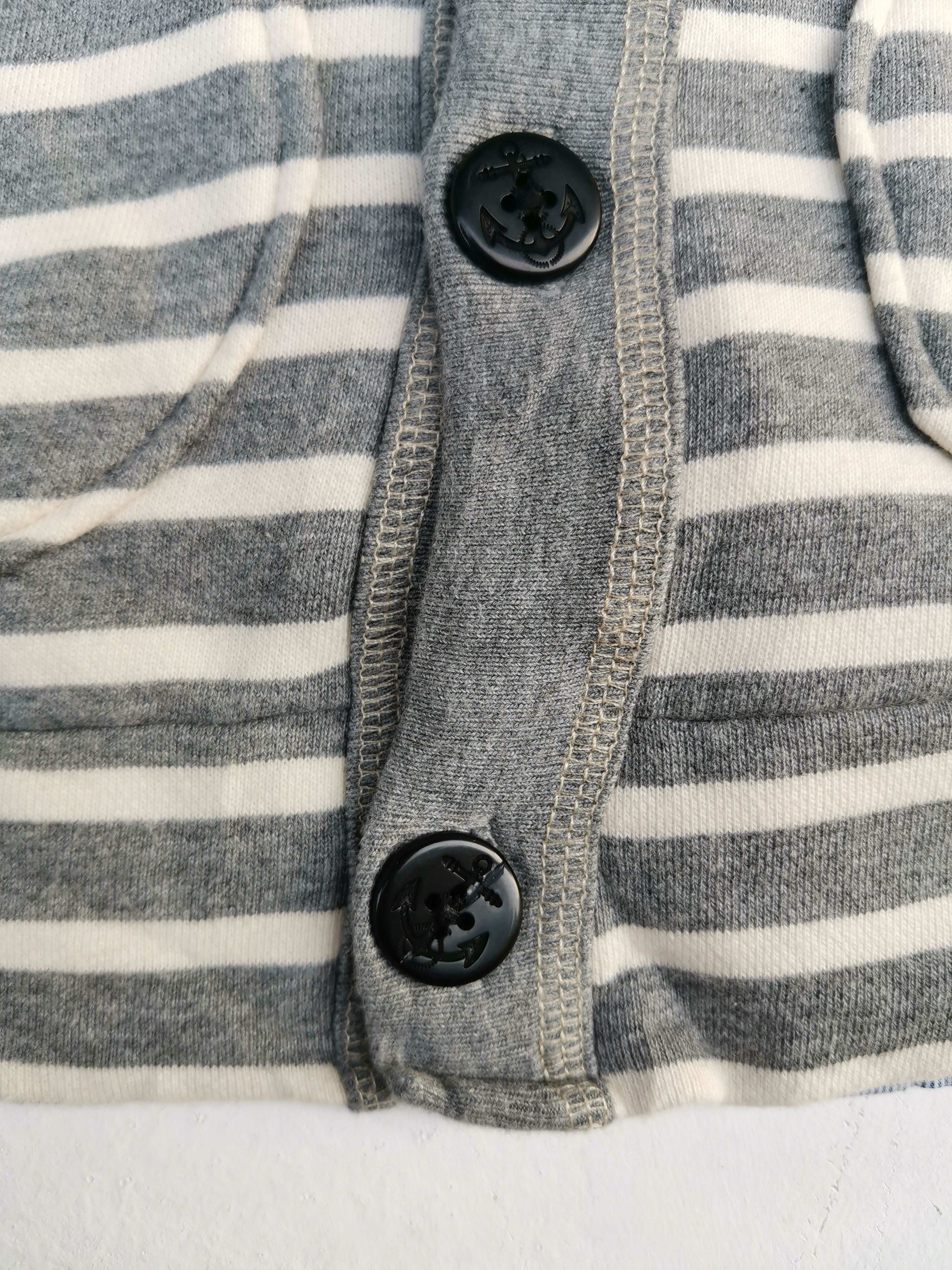 Other Vintage Oil Cake Striped Cardigan Size US L / EU 52-54 / 3 - 4 Thumbnail