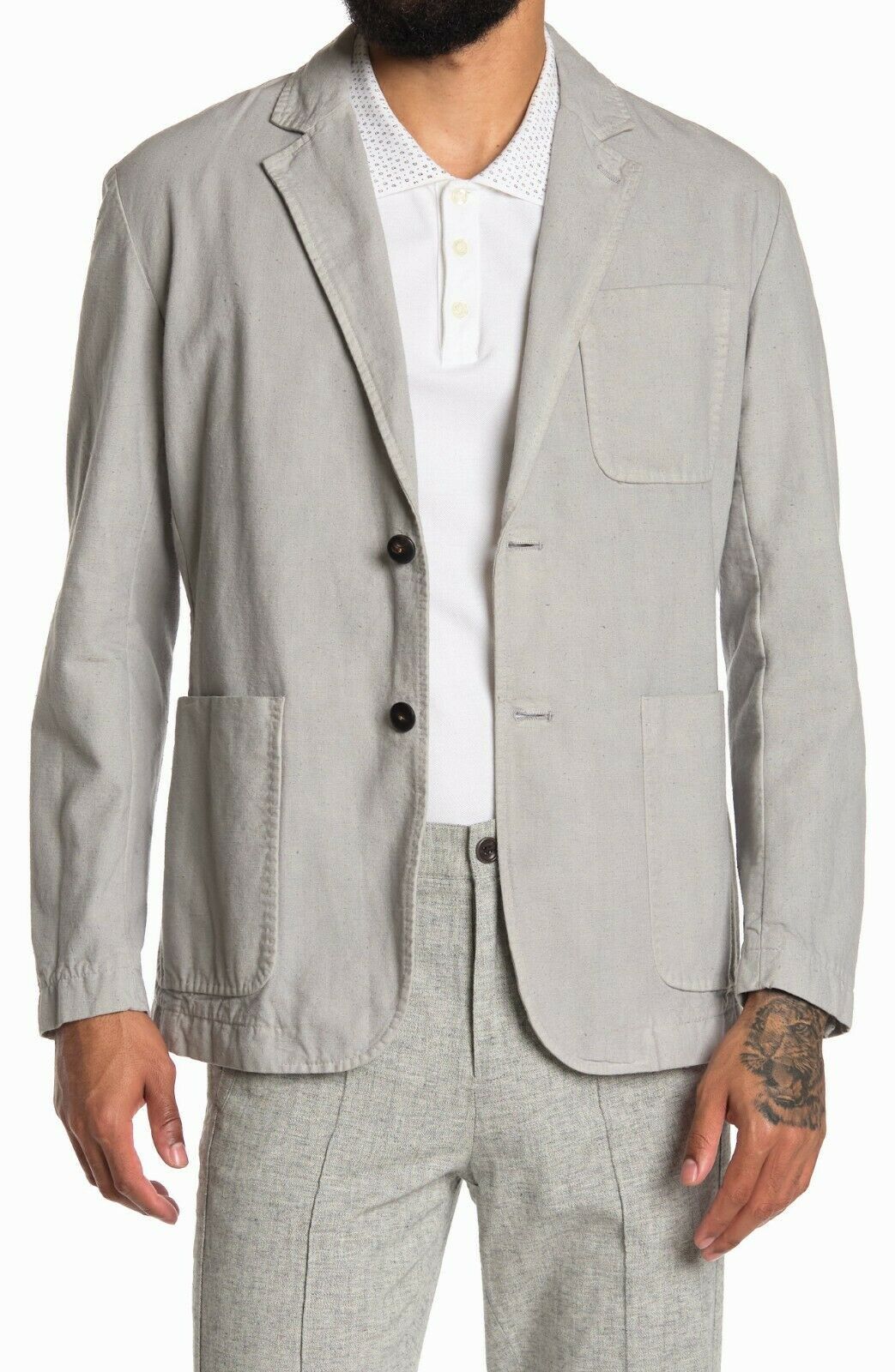 Billy Reid 'Archie' Cotton Slub Slim Fit Patch Pocket Blazer | Grailed