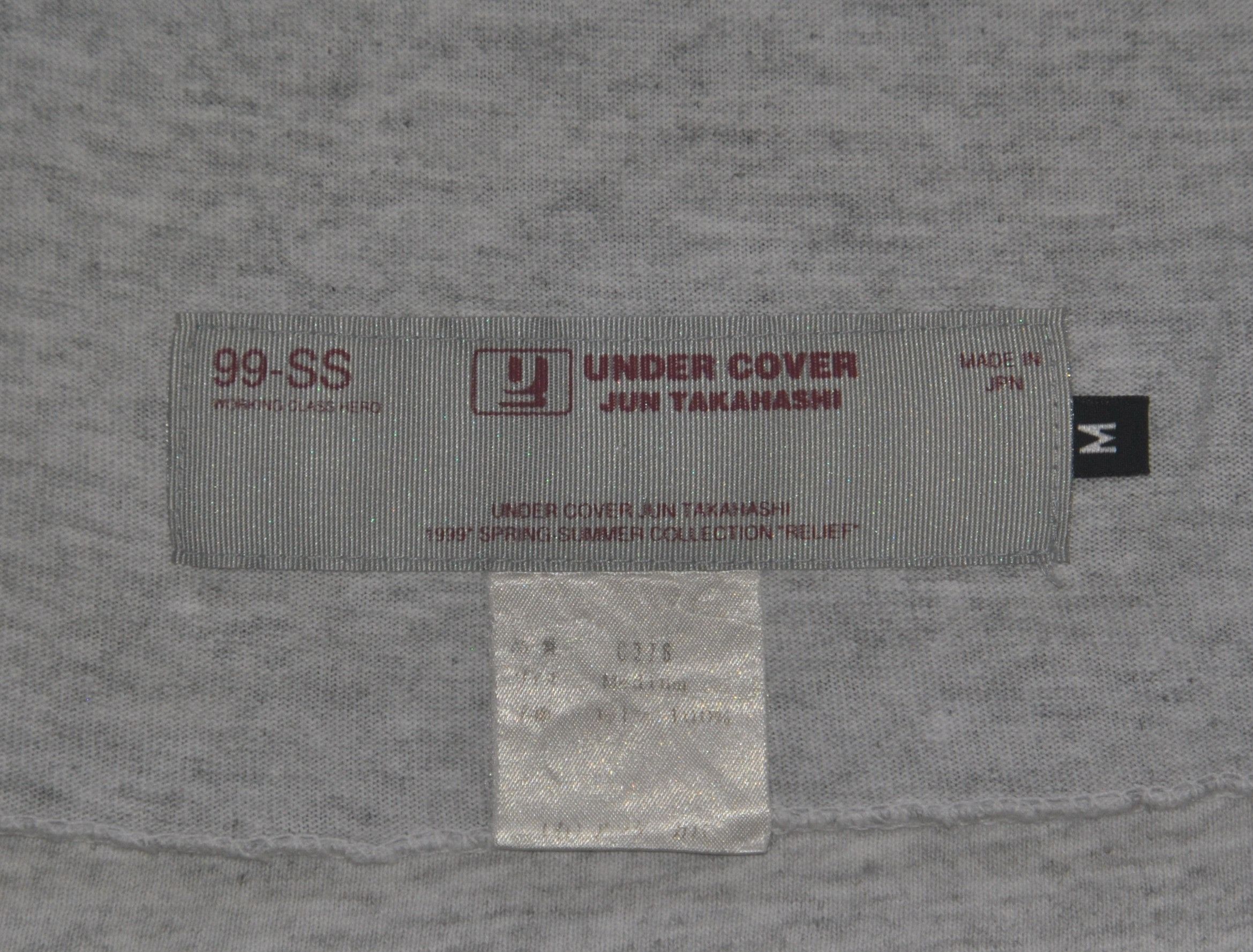 Jun Takahashi 1999 UNDERCOVER Spring Summer Collection 'Relief' T shirt M Size US M / EU 48-50 / 2 - 5 Thumbnail