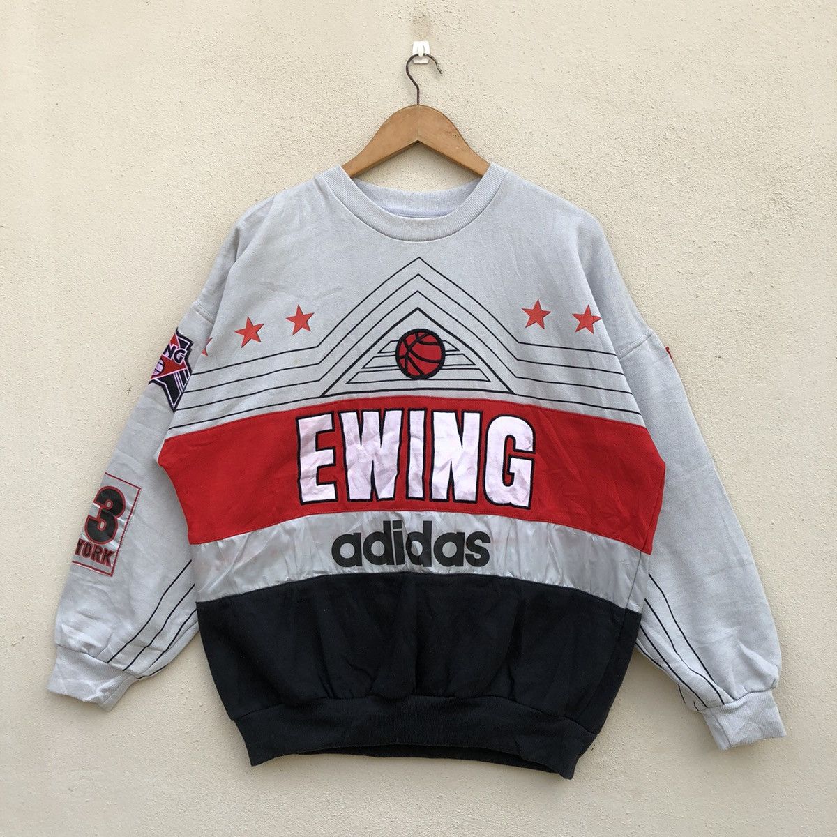 Adidas Very Rare Vintage Vintage ADIDAS PATRICK EWING VERY RARE DESIGN Sweatshirt Grailed