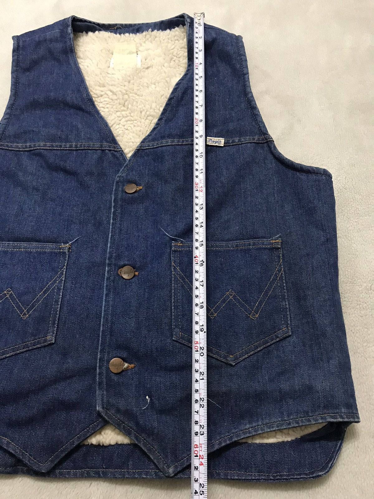 Vintage × Wrangler Vintage 70s Wrangler Vest with Wool Leathers Size L Size US L / EU 52-54 / 3 - 11 Thumbnail