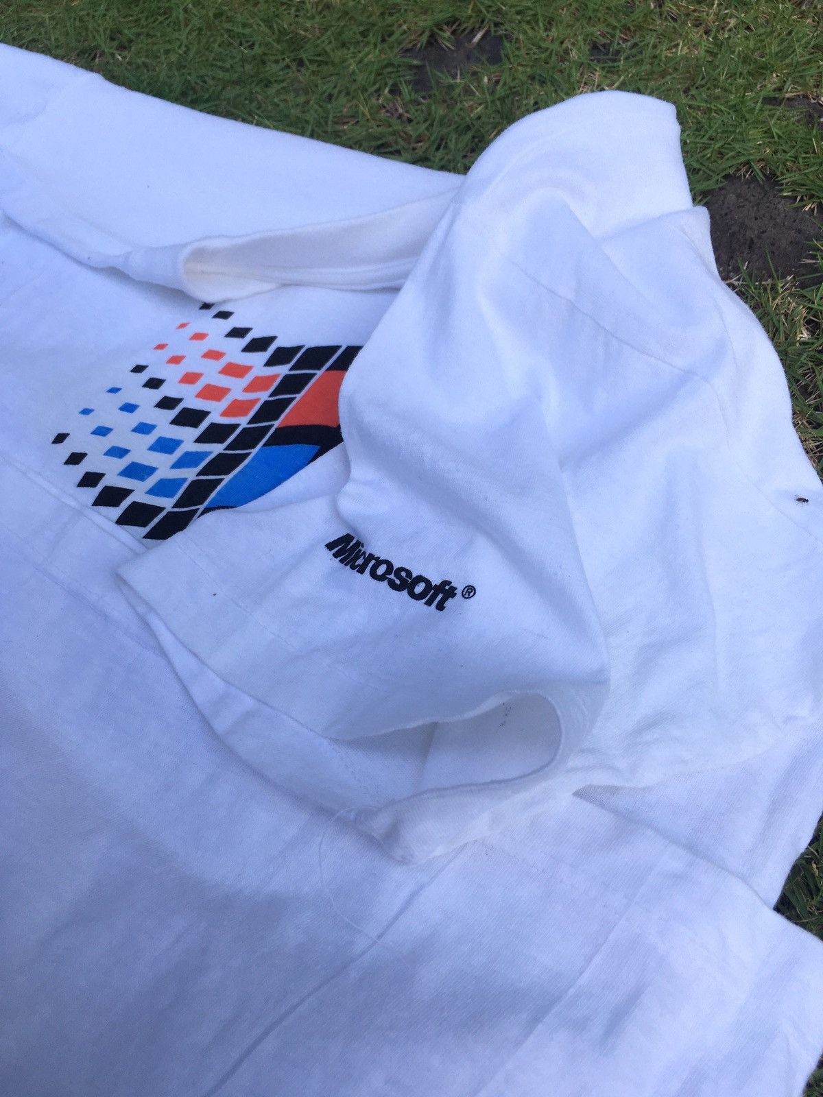 Microsoft × Vintage RARE 🔥Vintage 90s Microsoft Windows tshirt Size US S / EU 44-46 / 1 - 3 Thumbnail