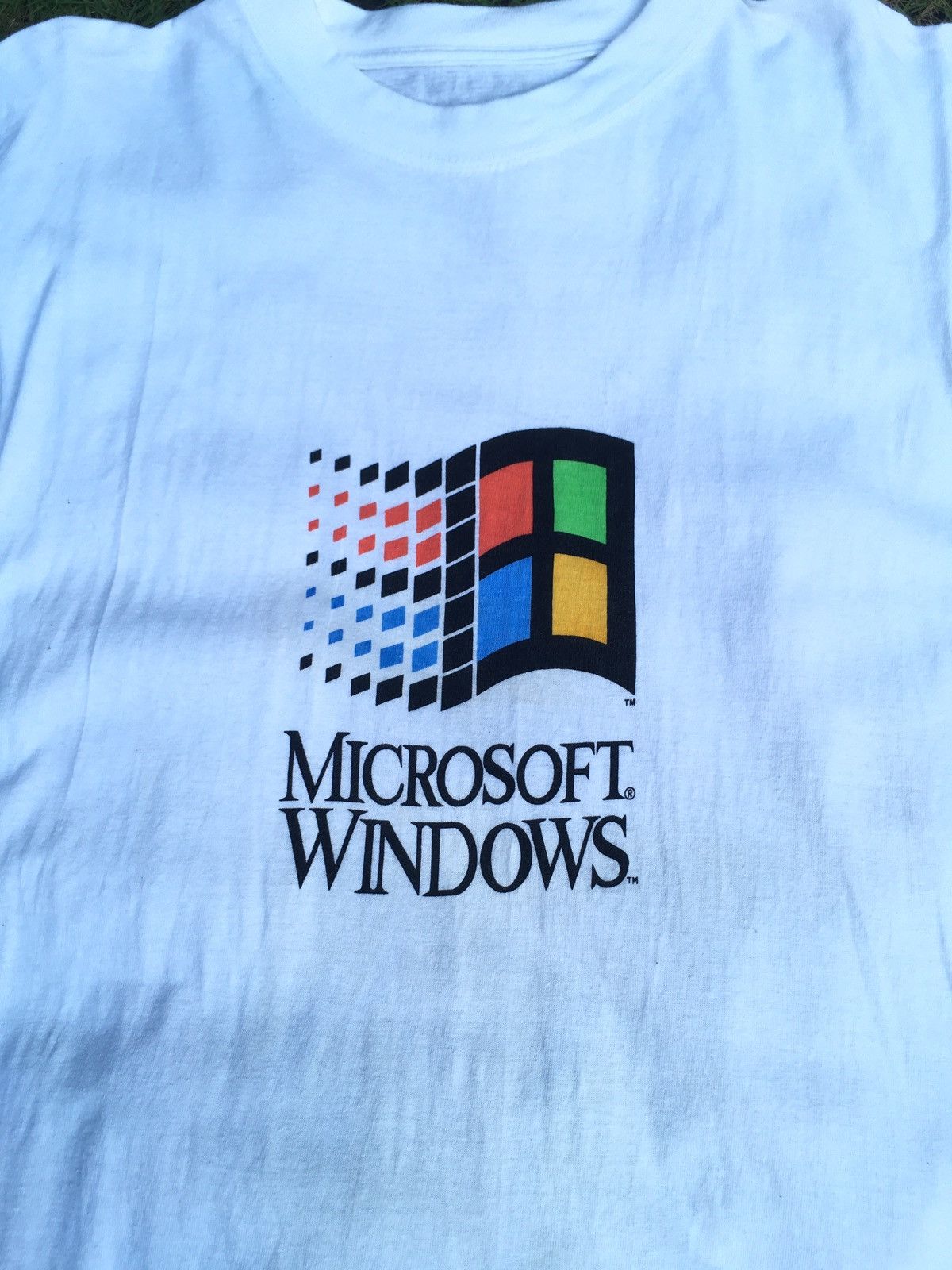 Microsoft × Vintage RARE 🔥Vintage 90s Microsoft Windows tshirt Size US S / EU 44-46 / 1 - 2 Thumbnail