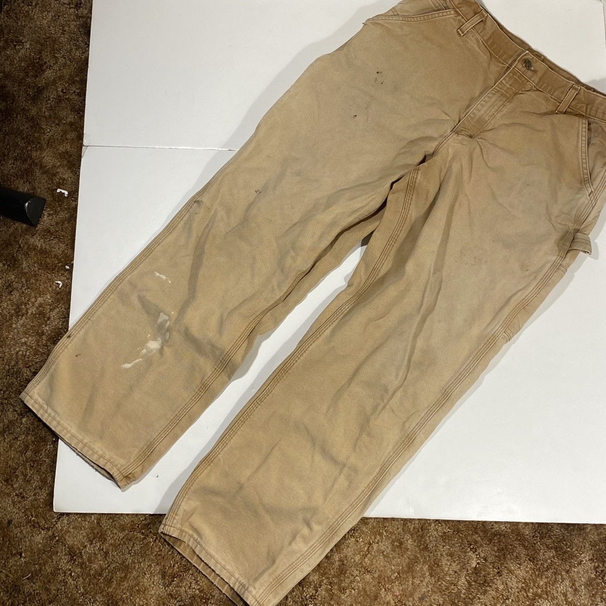 Carhartt × Vintage Vintage Distressed Carhartt Carpenter Pants Tan Size US 36 / EU 52 - 3 Thumbnail